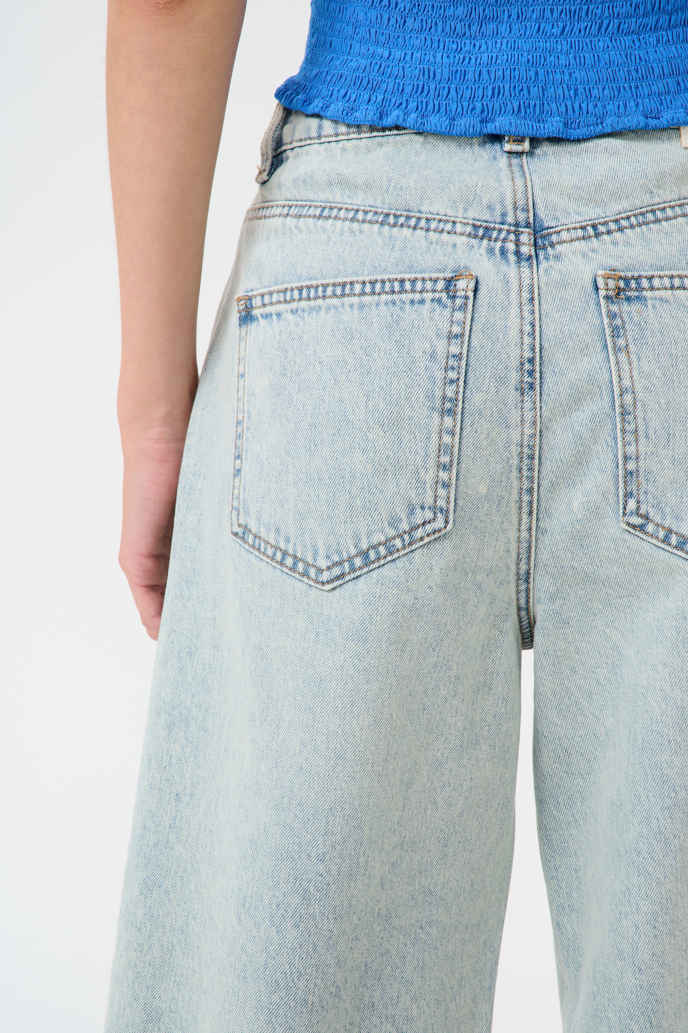 GZAsher denimshorts - Mid Acid Wash