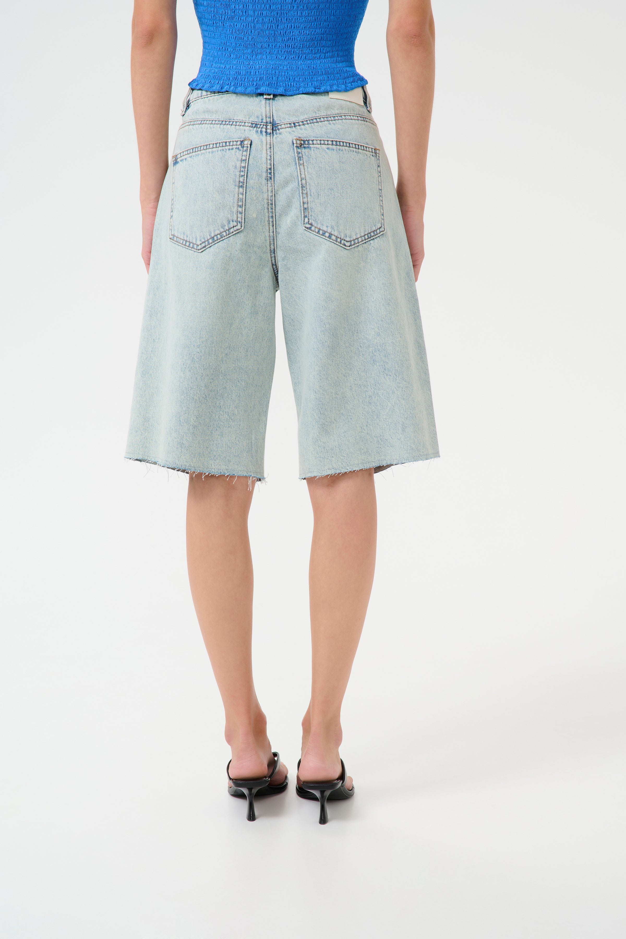 GZAsher denimshorts - Mid Acid Wash