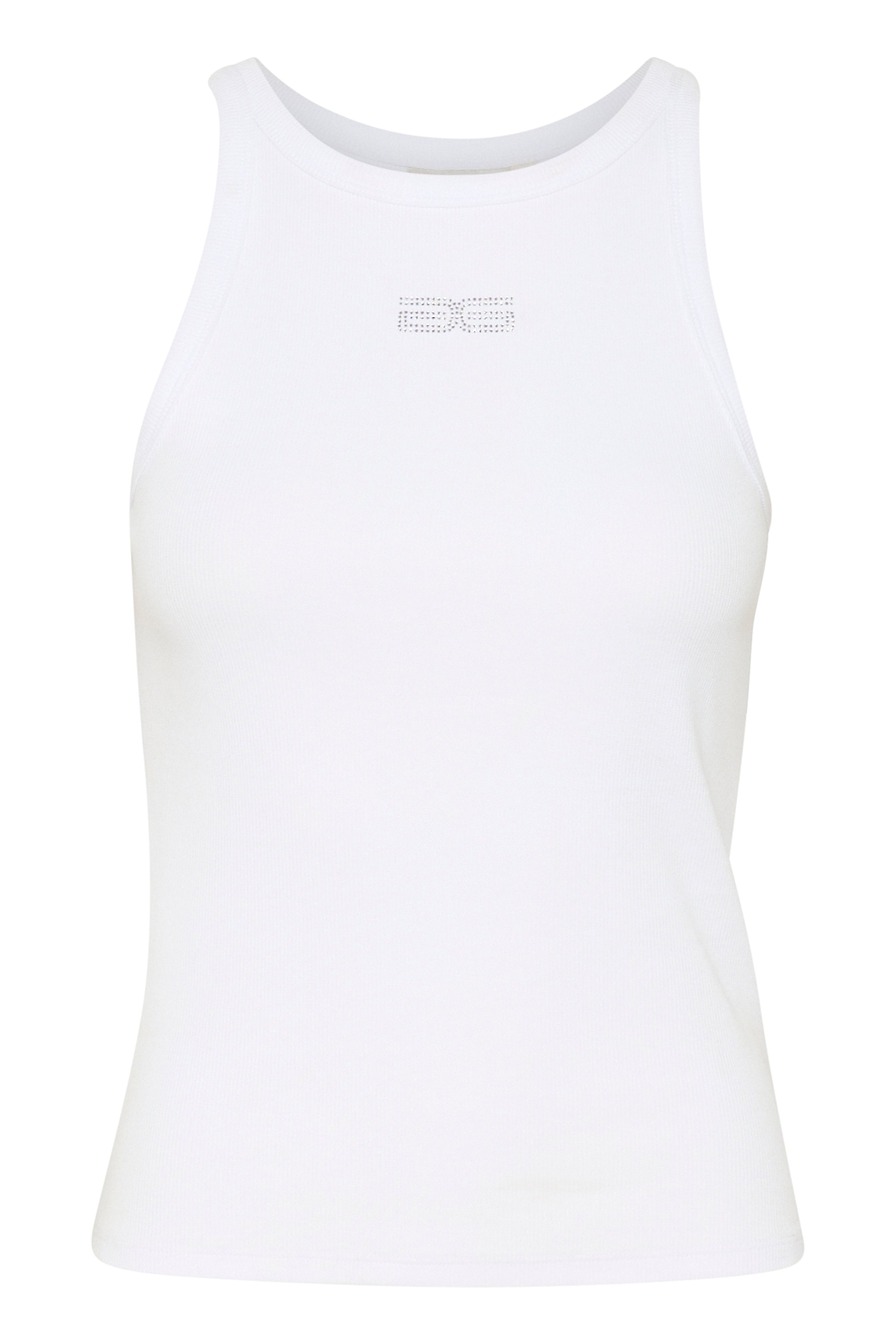 DrewGZ Rhinestone Logo tanktop - Bright White