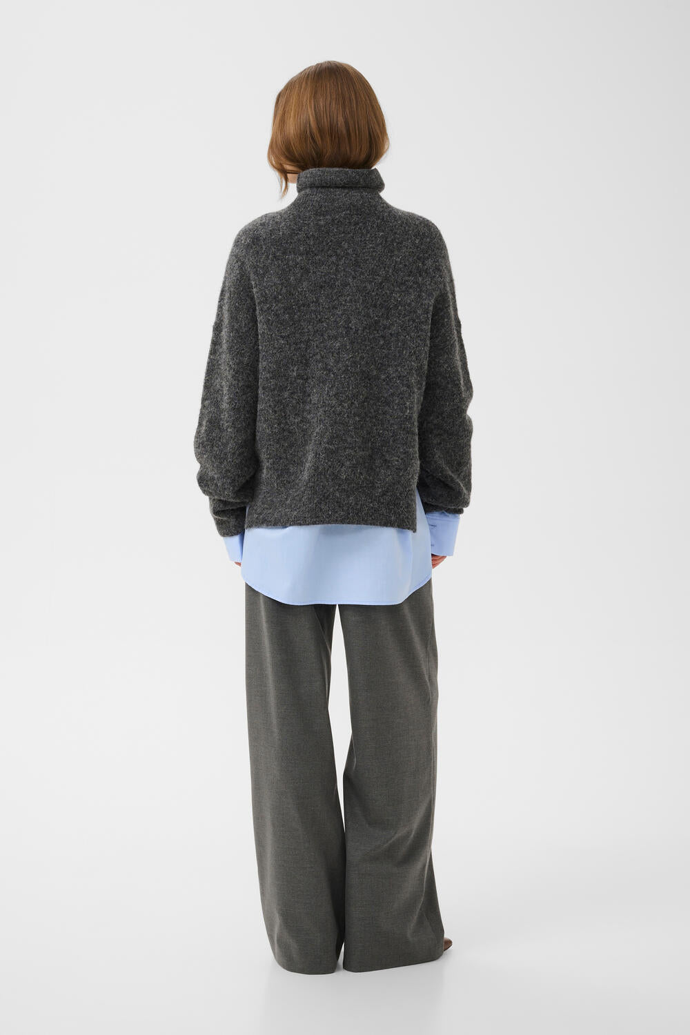 GZpaula habitbukser - Dark grey melange