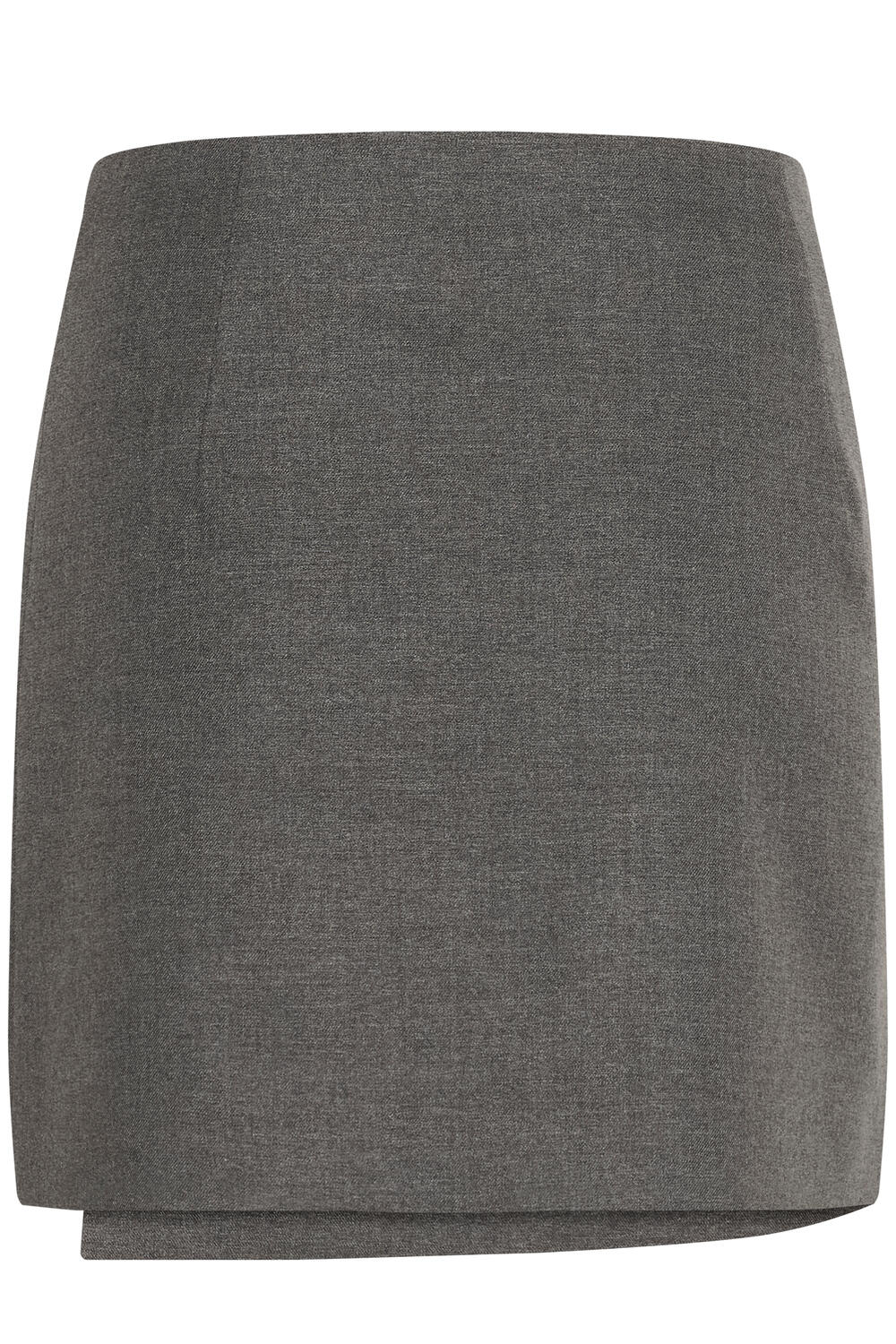 GZpaula Wrap nederdel - Dark grey melange