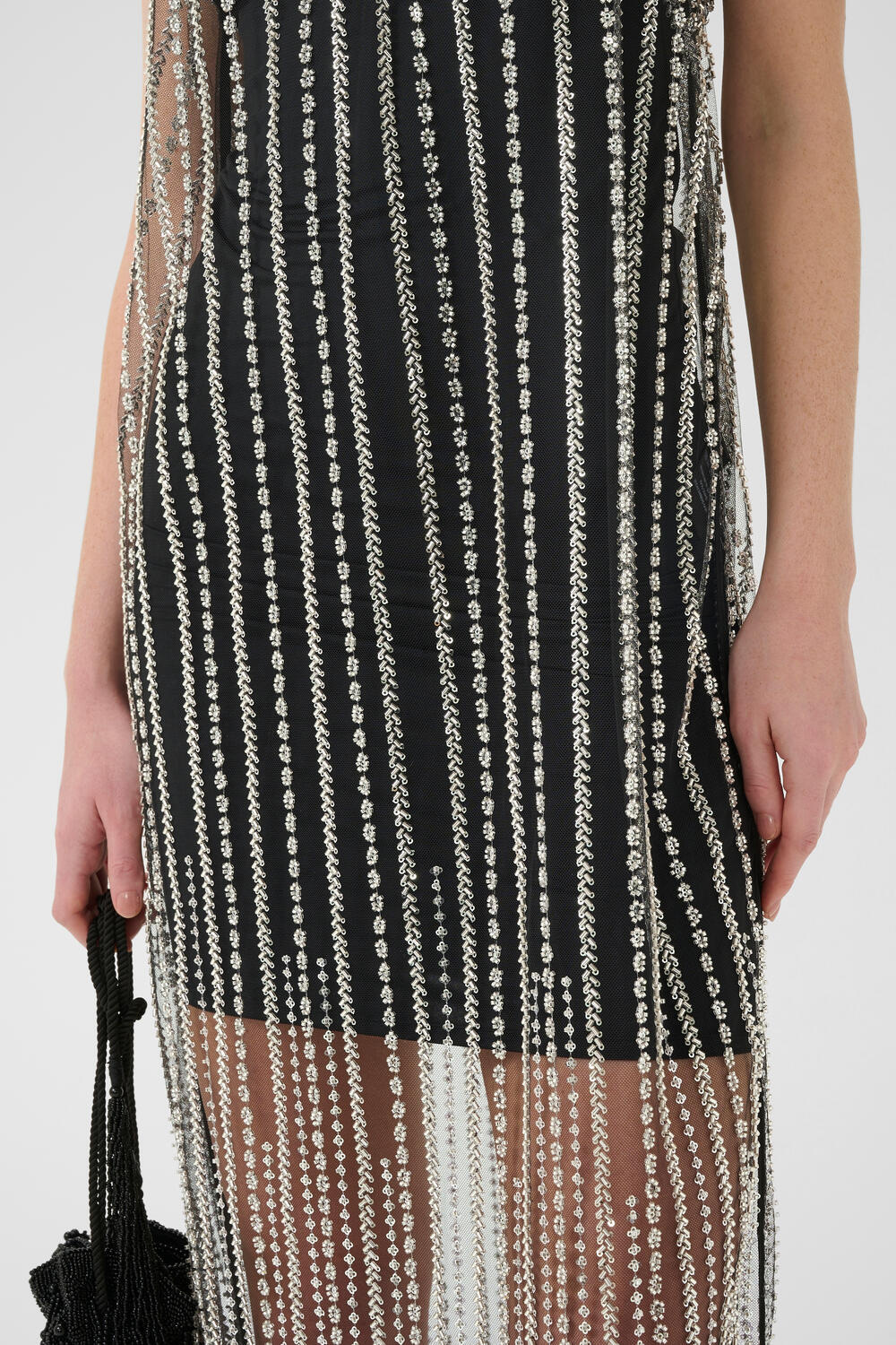 GZsibba kjole - sort/sølvfarvet