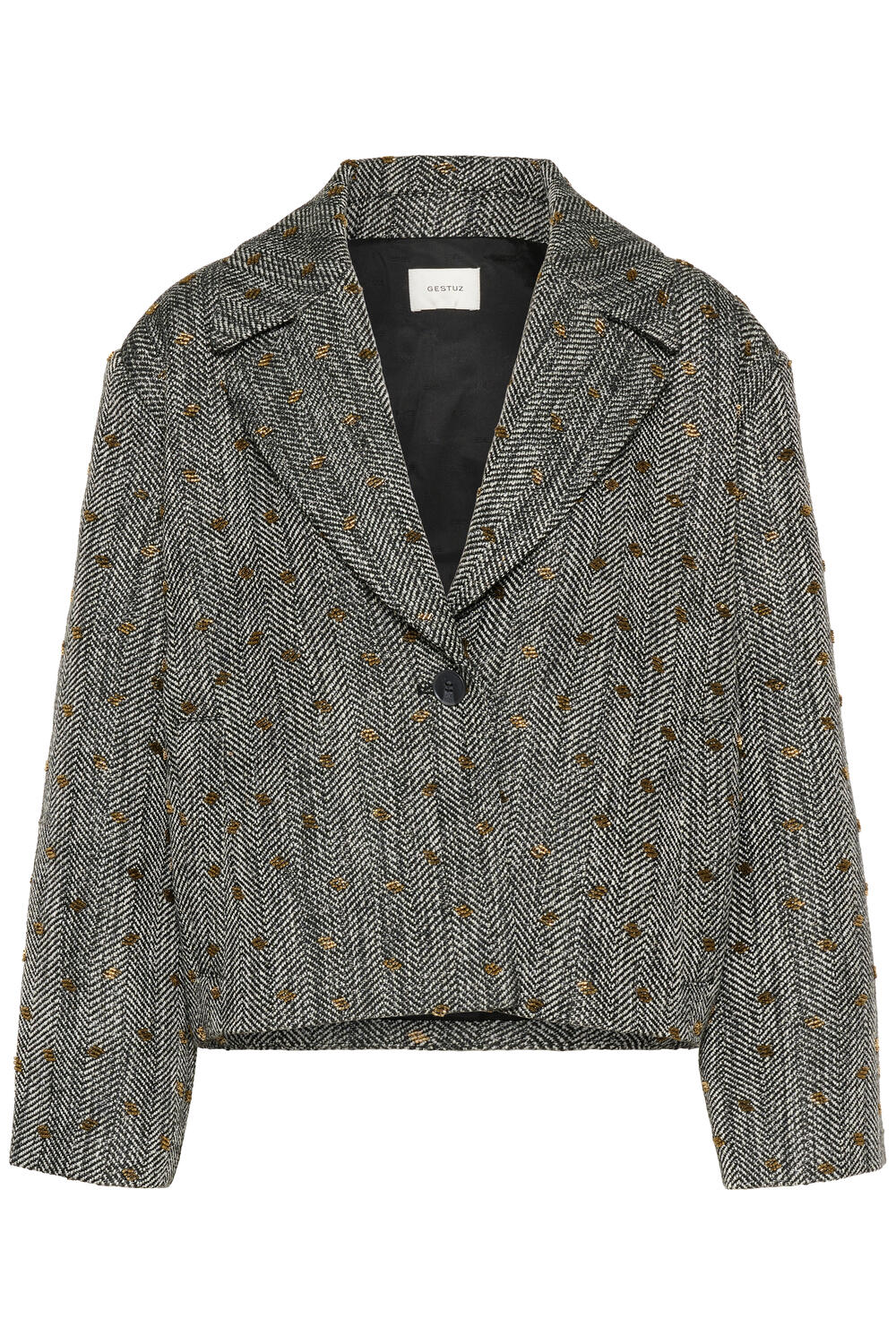 GZriva blazer - Herringbone Black/Grey