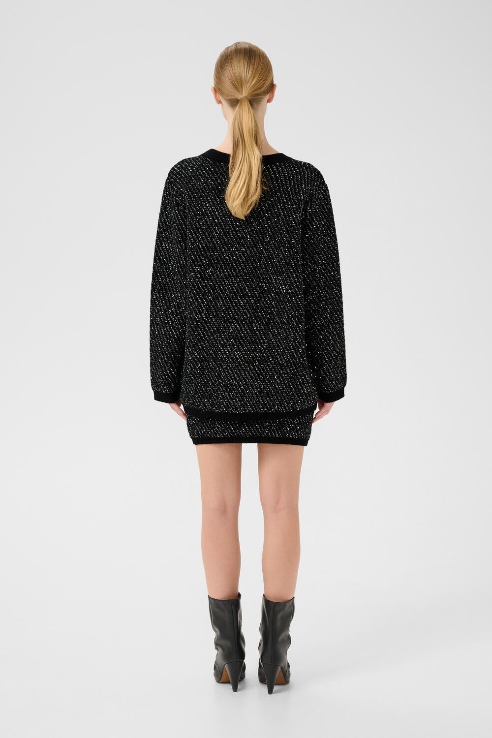 GZcosma cardigan - Black With Lurex