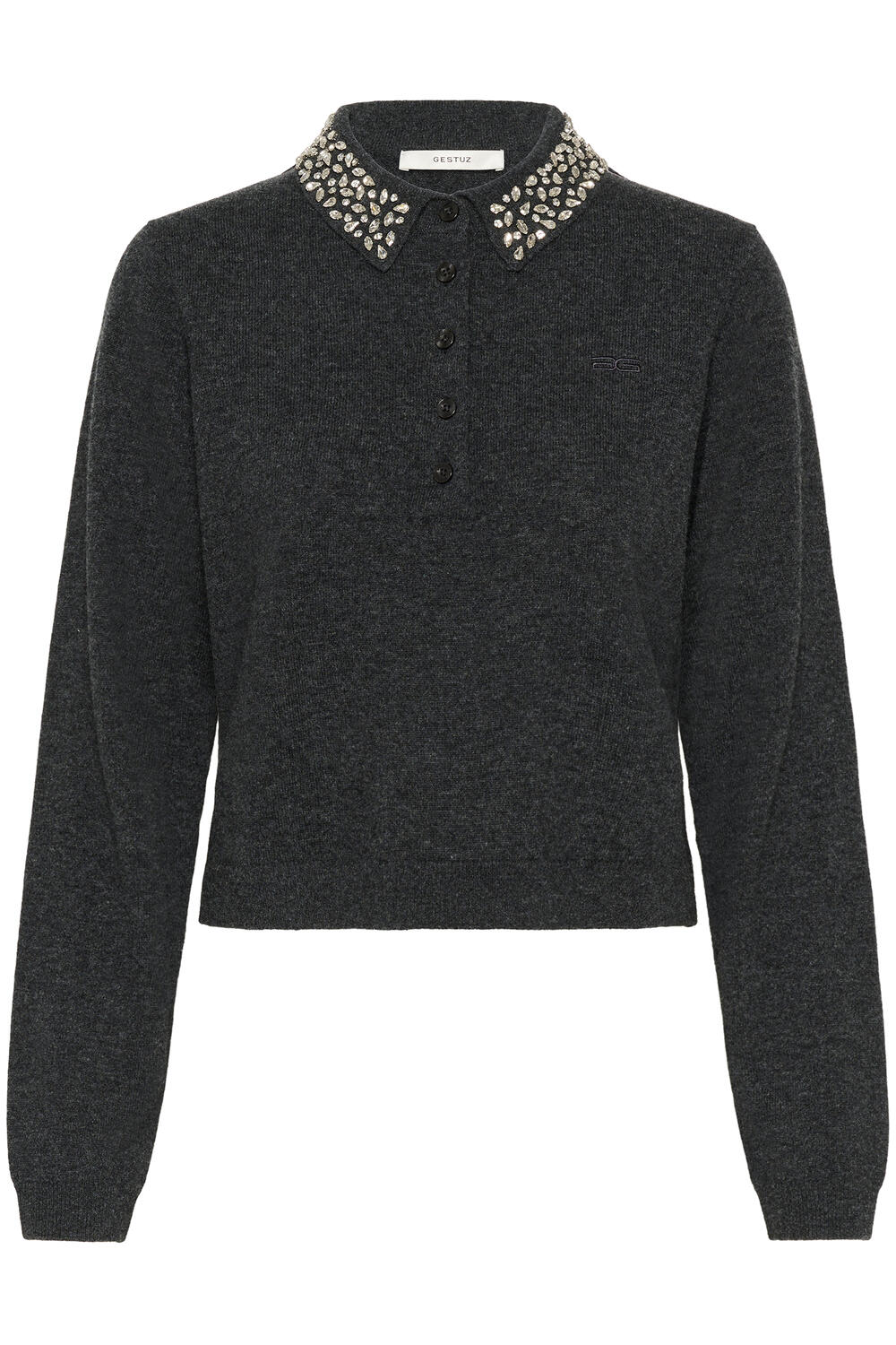 GZmanzi Deco Polo striktrøje - Deep Graphite Melange