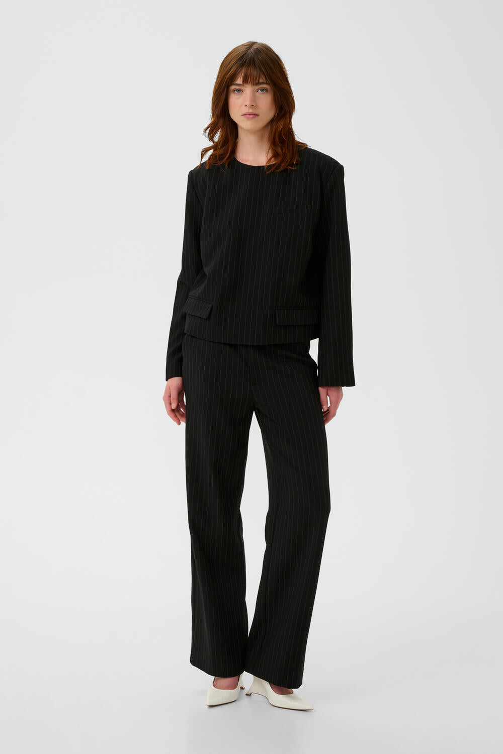 GZjoelle bluse - Black Pinstripe