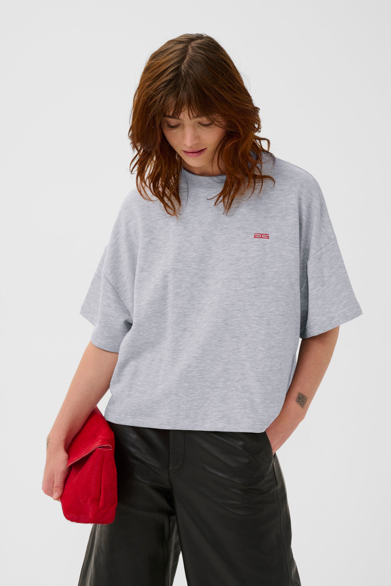 GZgilsa sweat t-shirt - Ultra Light Grey Melange
