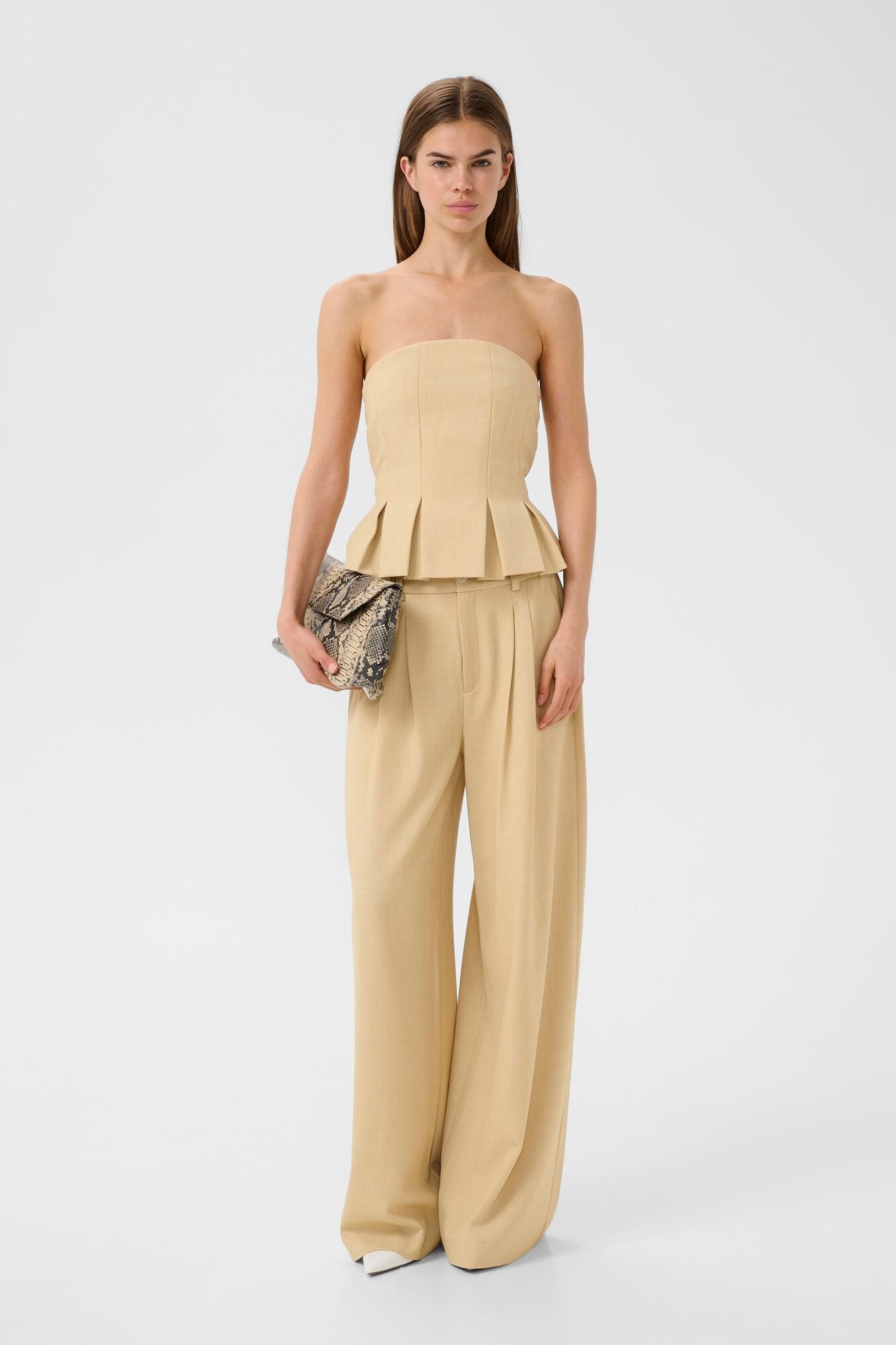 GZstacy bukser - Pale Hay Melange