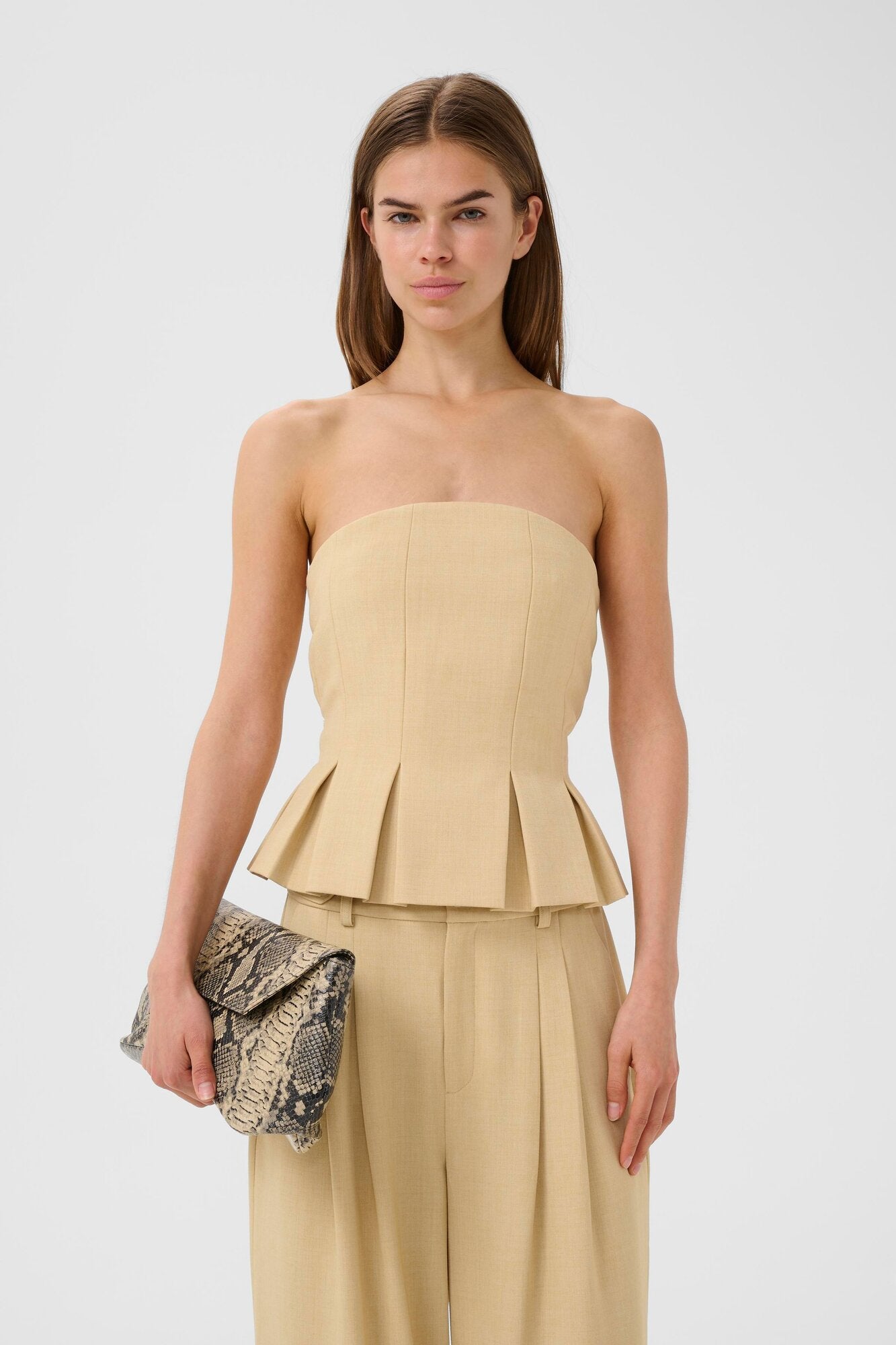 GZstacy corsage - Pale Hay Melange