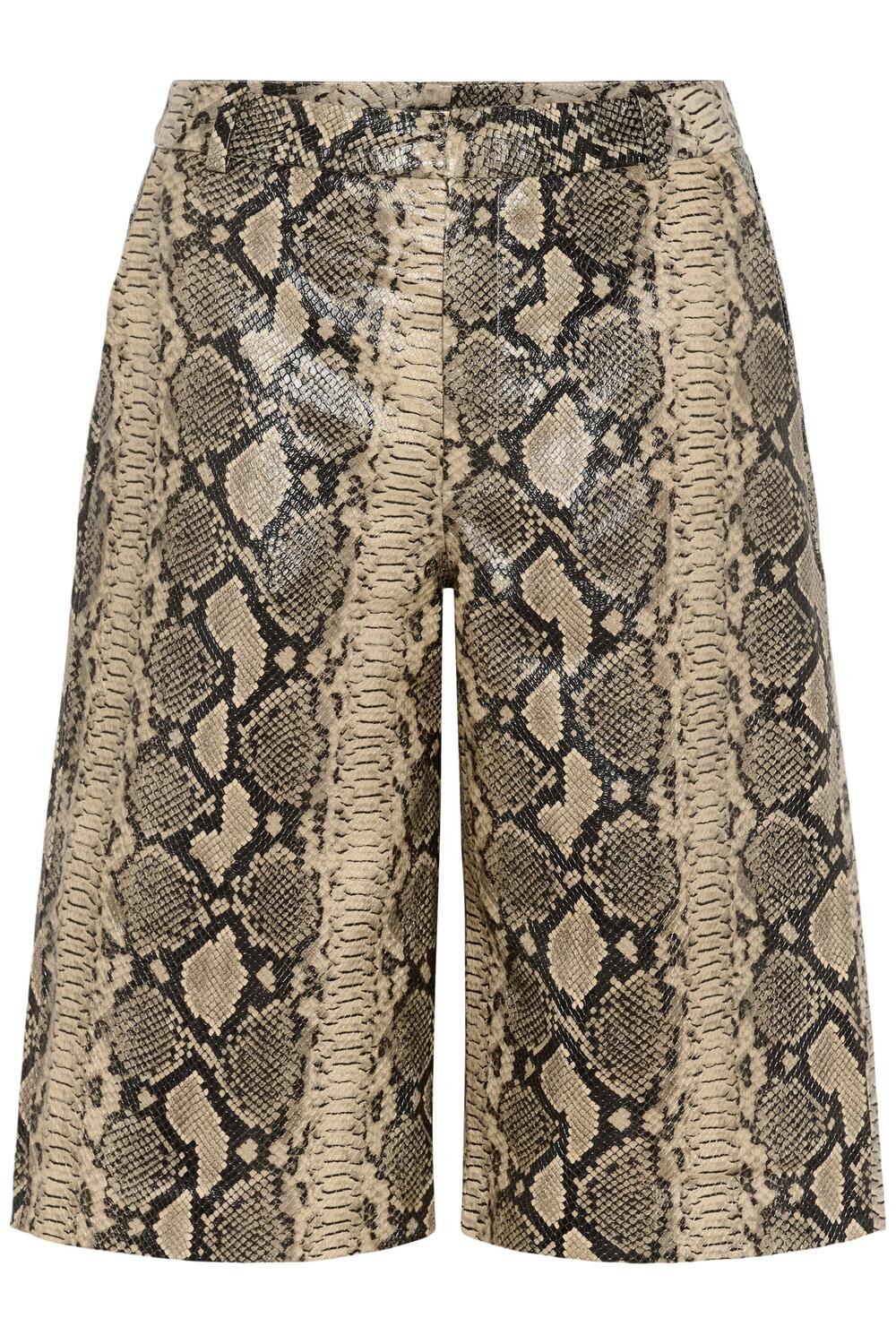 GZallis snake shorts - Pale Khaki Snake