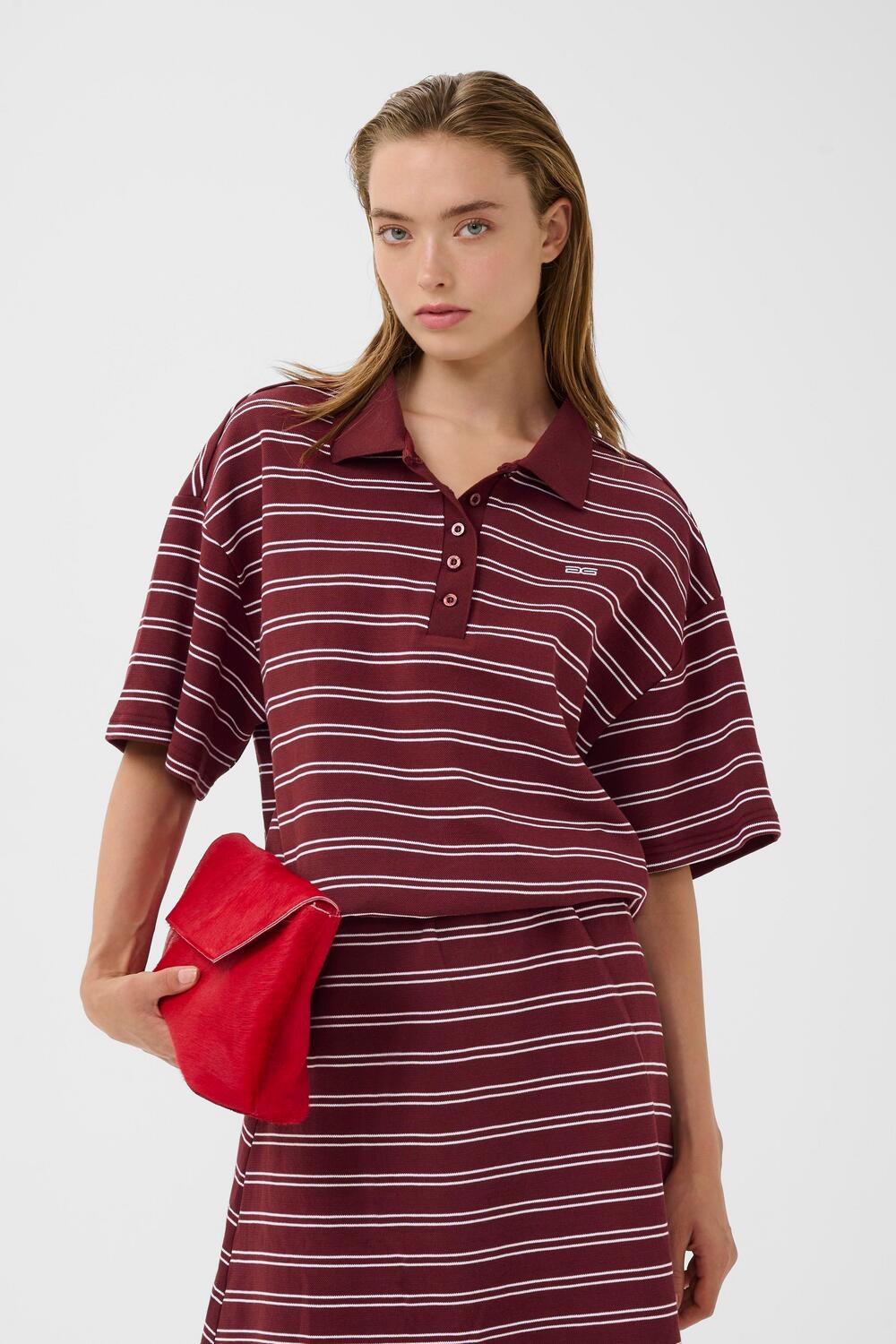 GZpilova polotrøje - Cabernet Striped