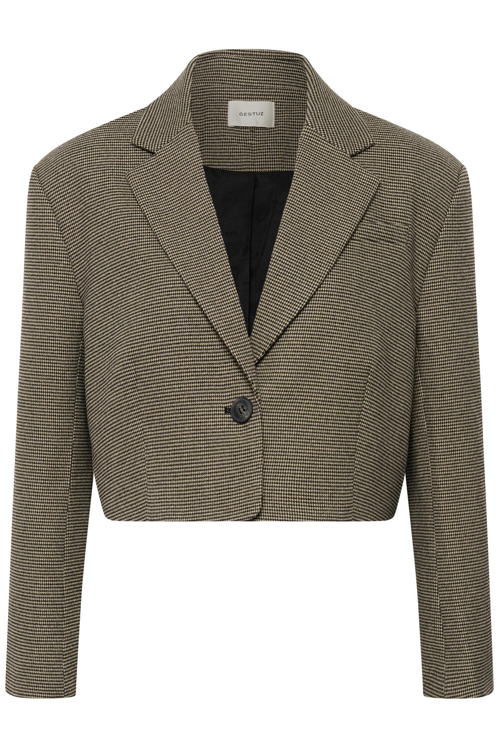 GZcasia blazer - black and white houndstooth