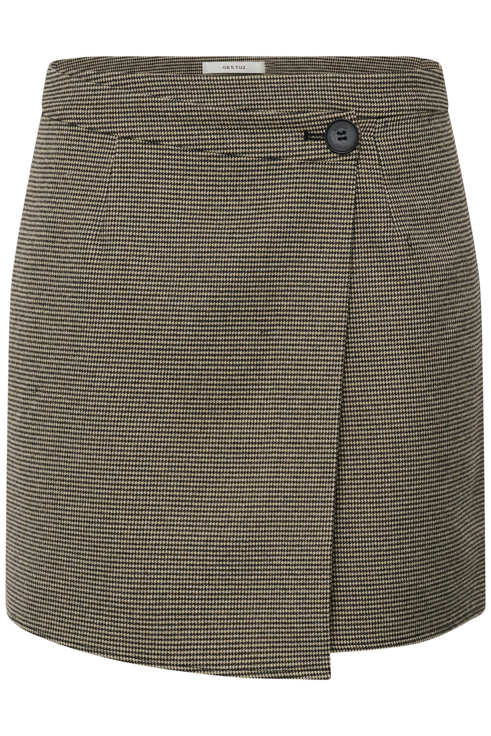 GZcasia nederdel - black and white houndstooth