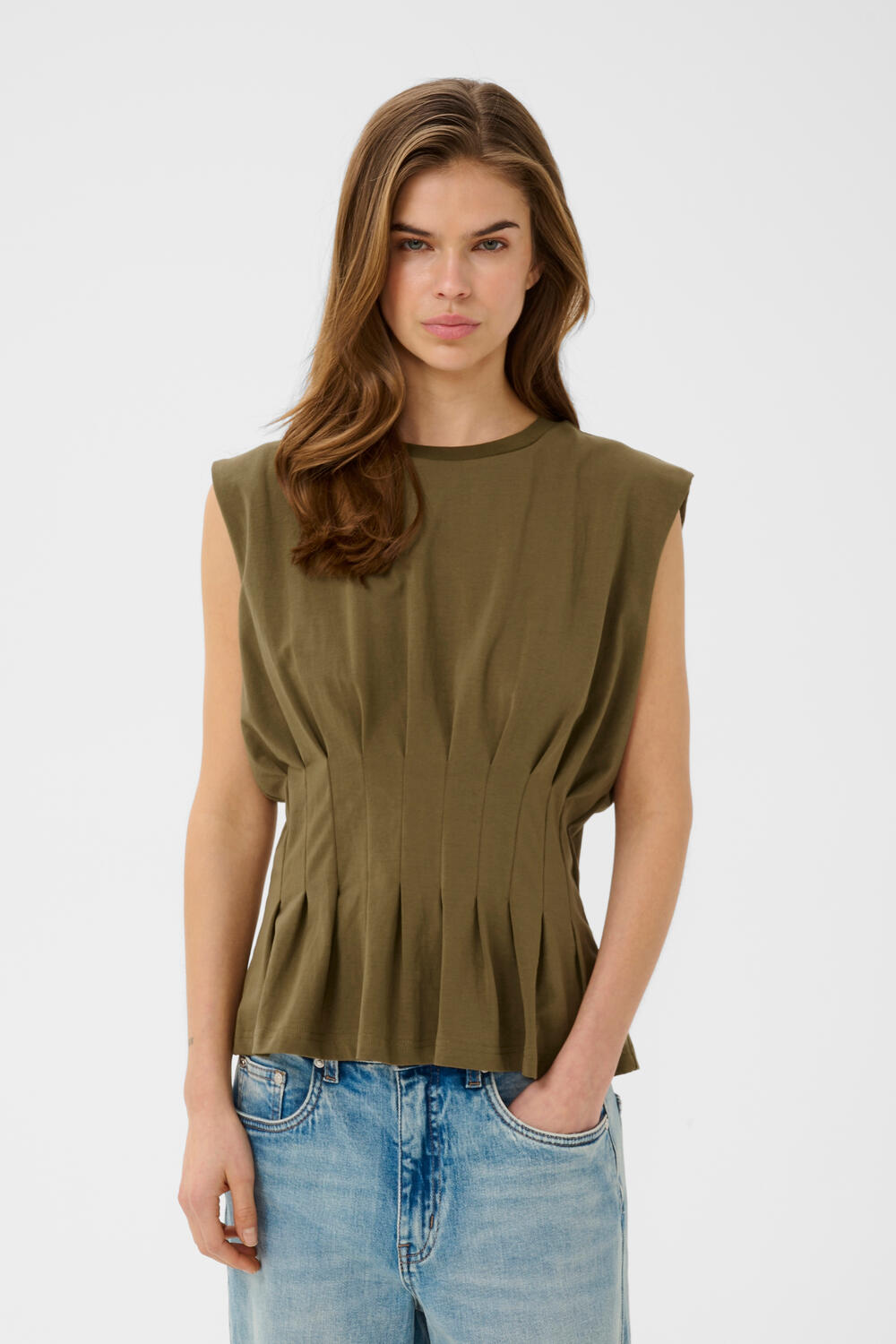 GZinez top - Military Olive