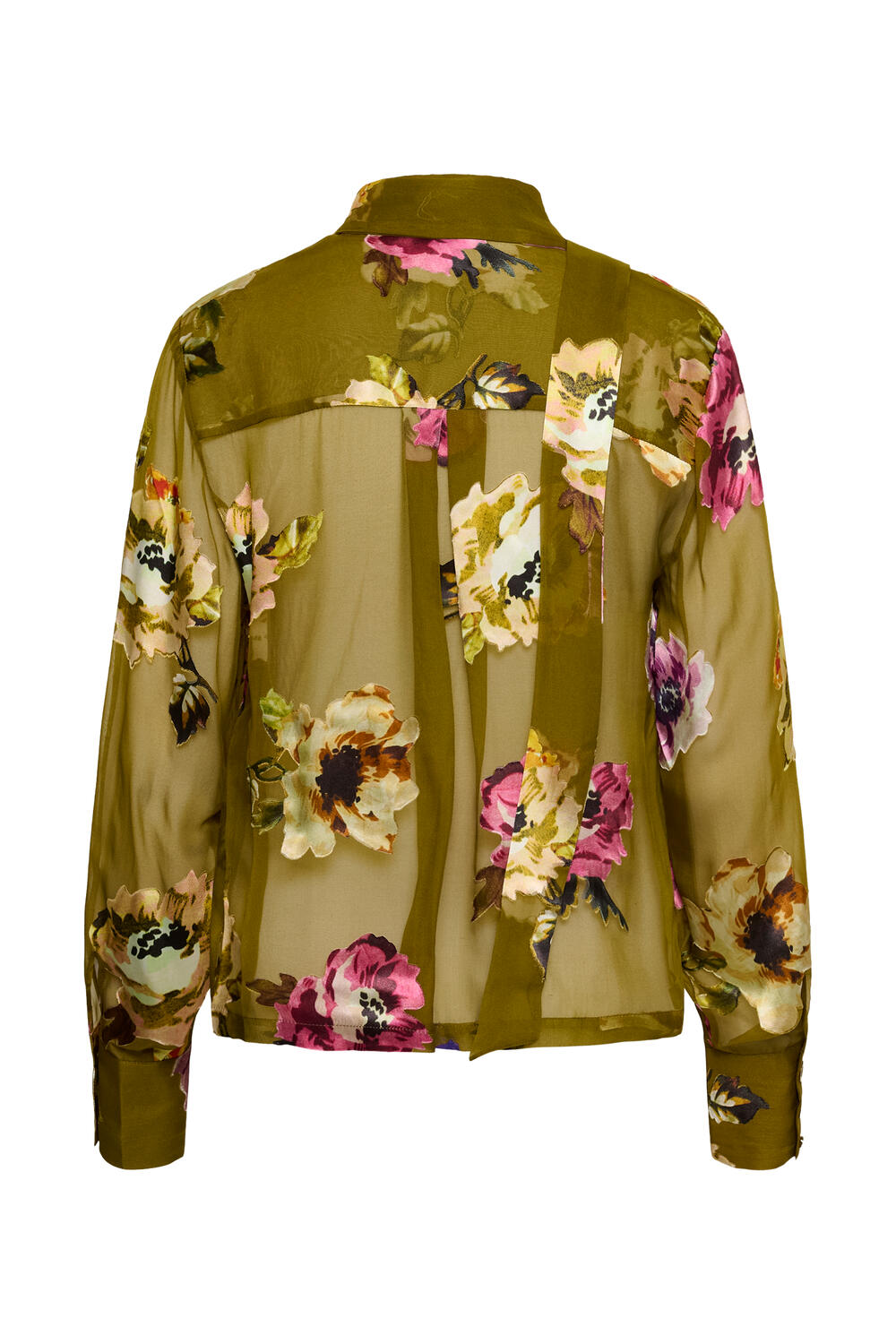 GZdarcia P skjorte - Olive Green flower