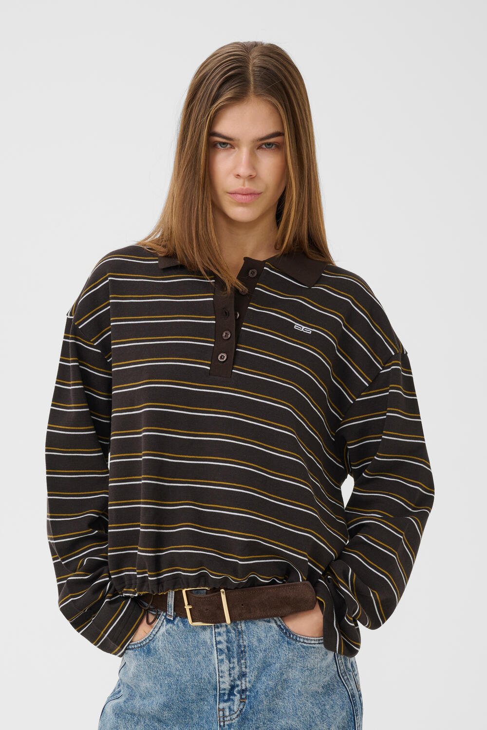 GZpilova LS polotrøje - Ganache Striped