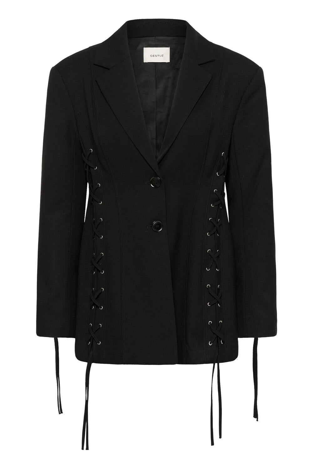 Laila figursyet blazer – sort