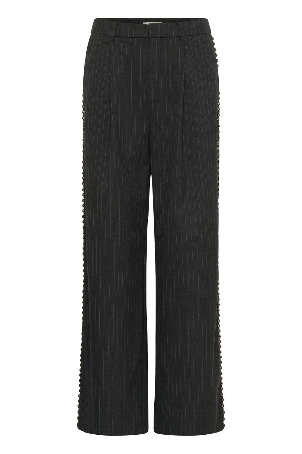 Lehela habitbukser – Dark Grey Pinstripe