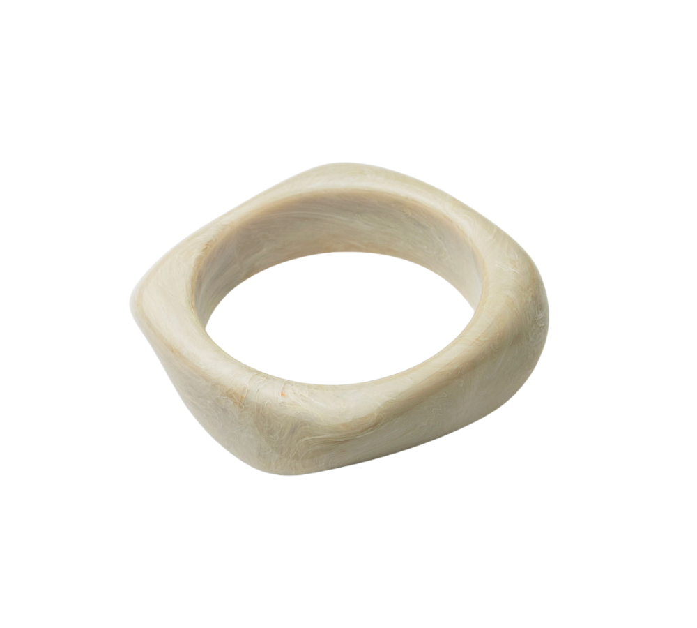 Big Square armbånd - Greige