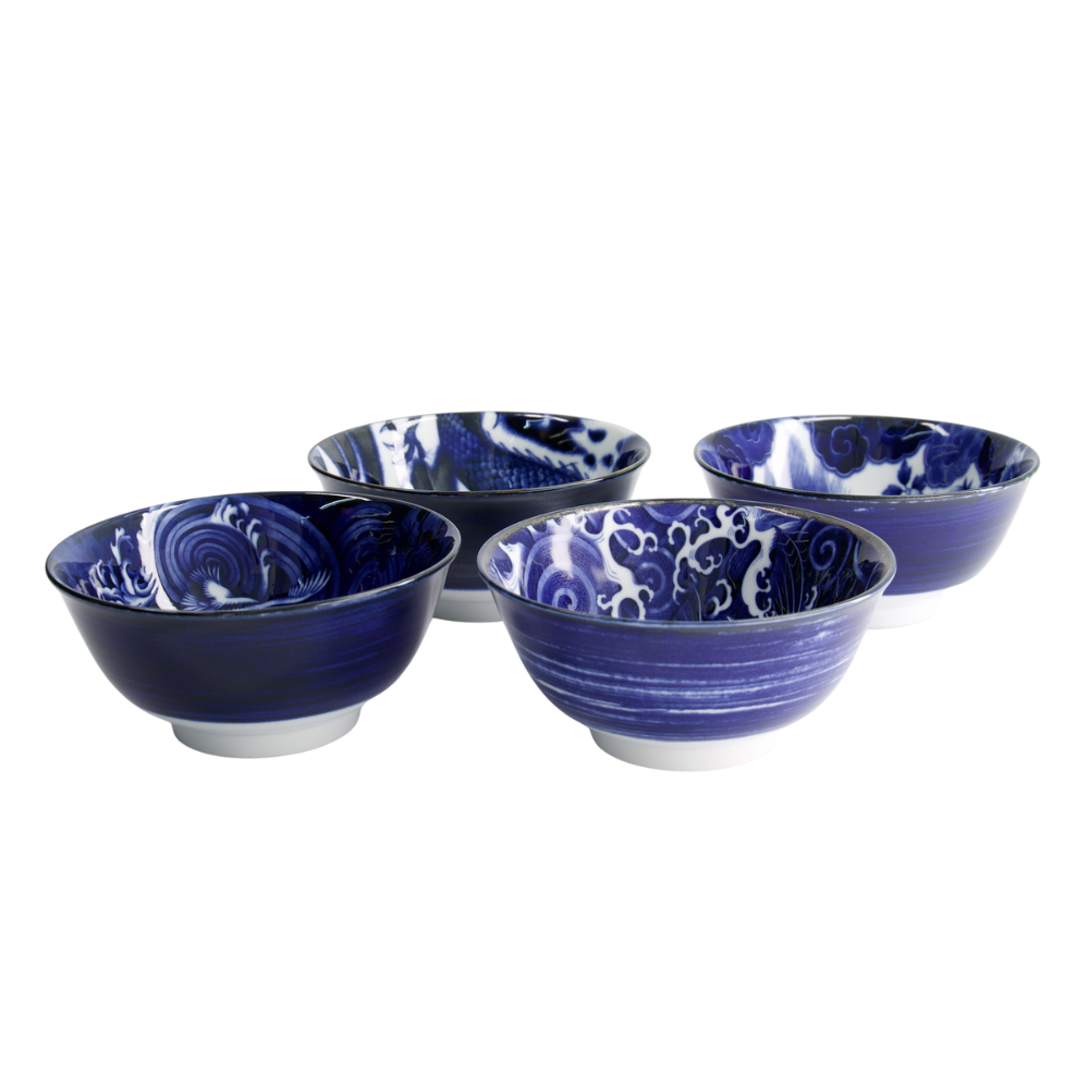 Mixed Japonism skåle gaveæske - 4 stk