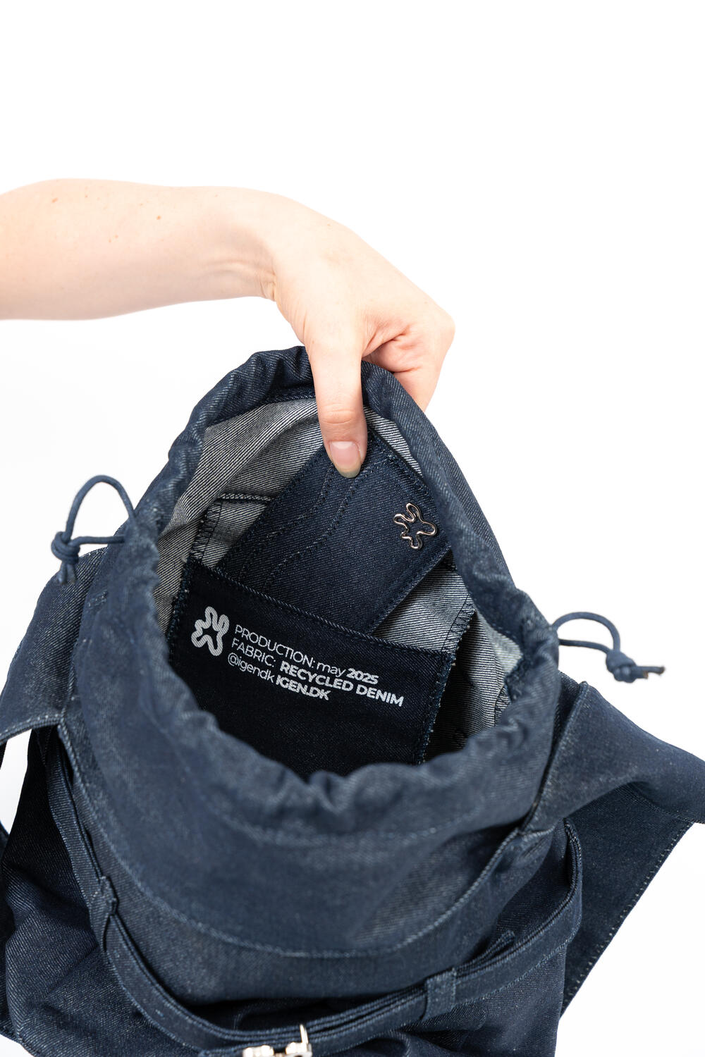 DENIM crossbody taske - blå