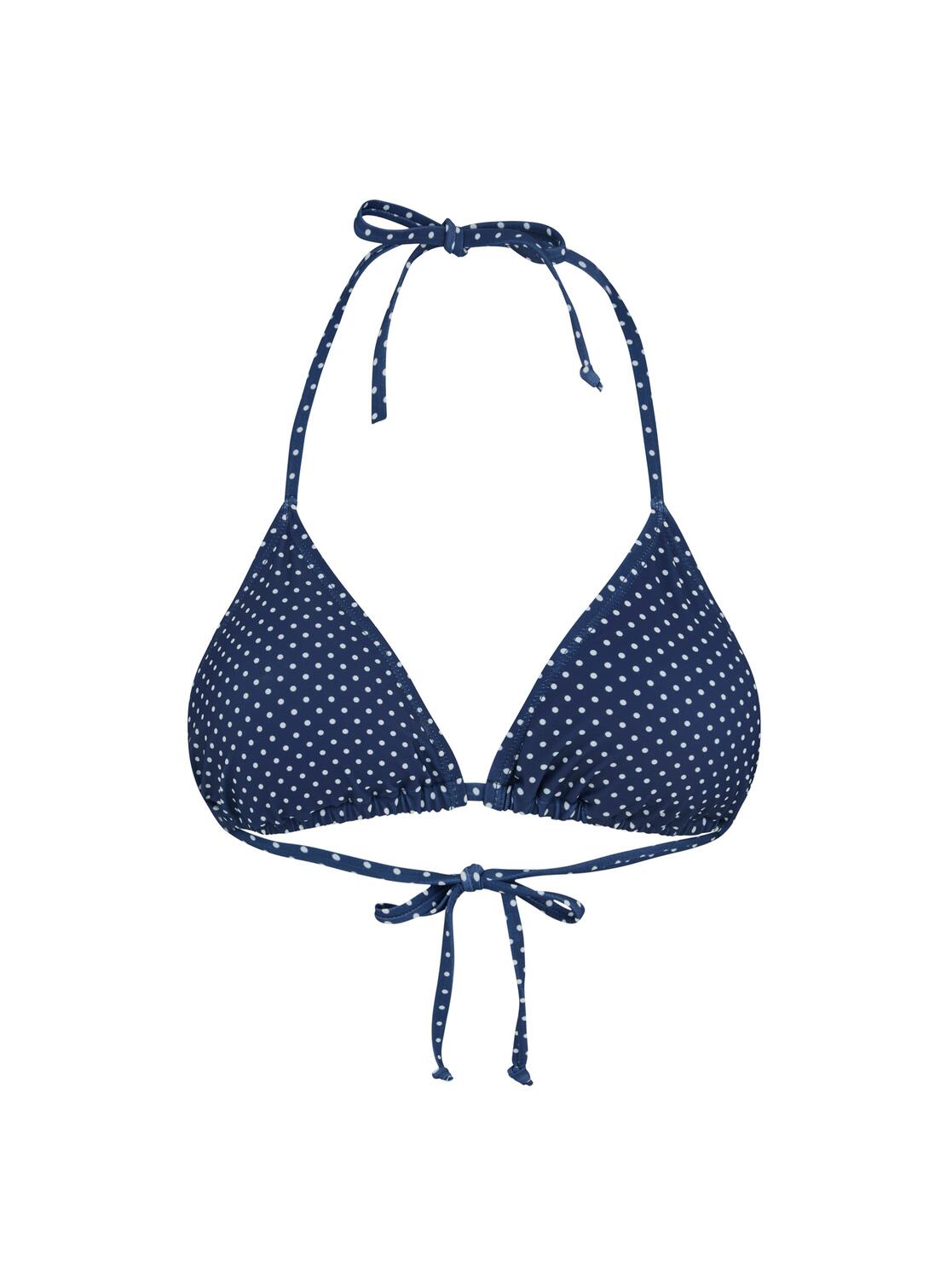 Polka Dot Bel bikinitop - Navy Blue