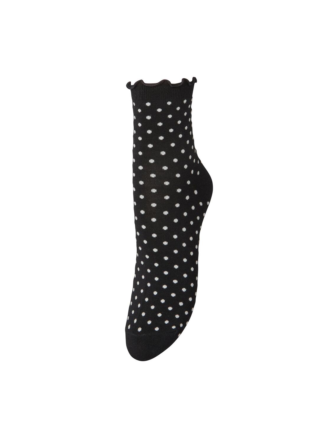 Dotted Frilla Short strømper - sort