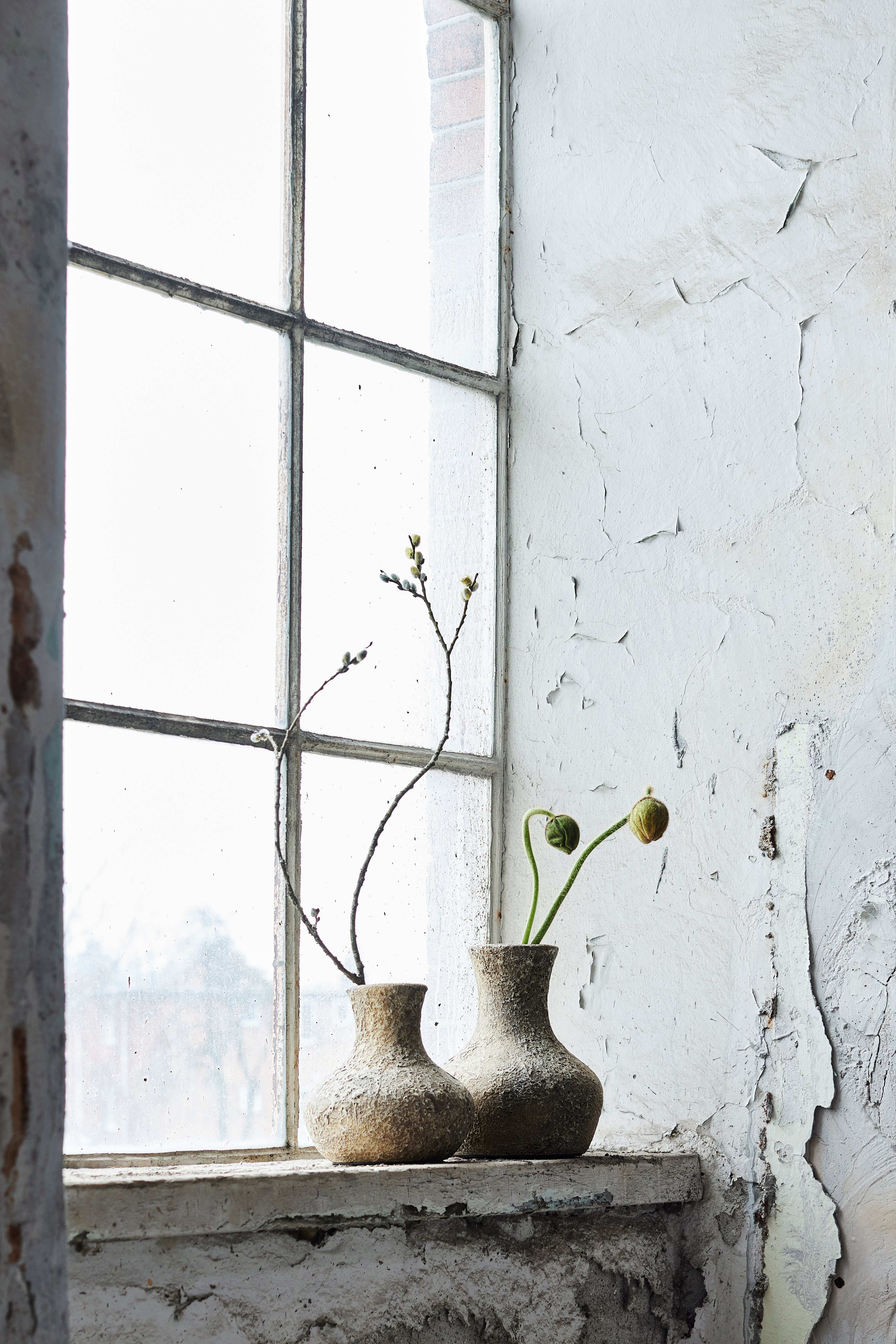 Eris vase, M - Rustic sand