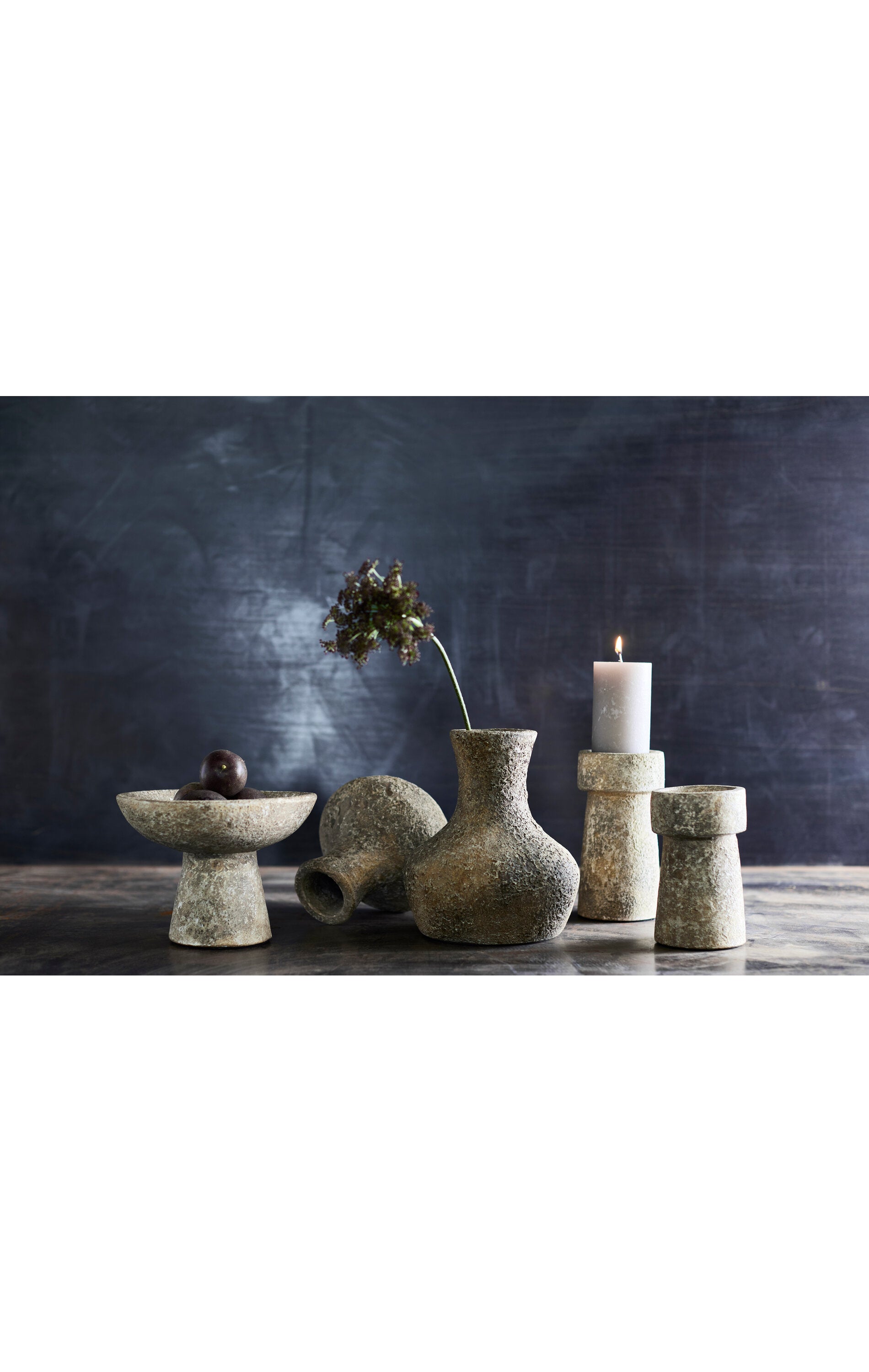 Eris vase, M - Rustic sand
