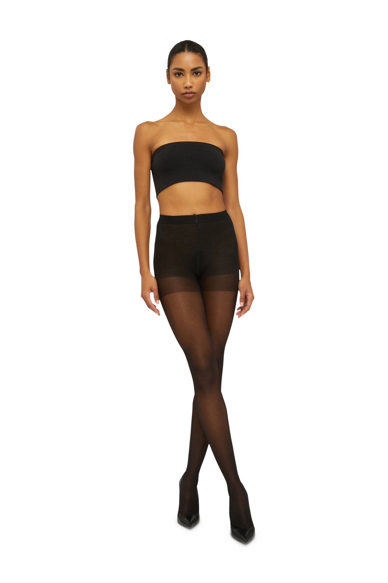 Miss W 30 Leg Support strømpebukser - sort
