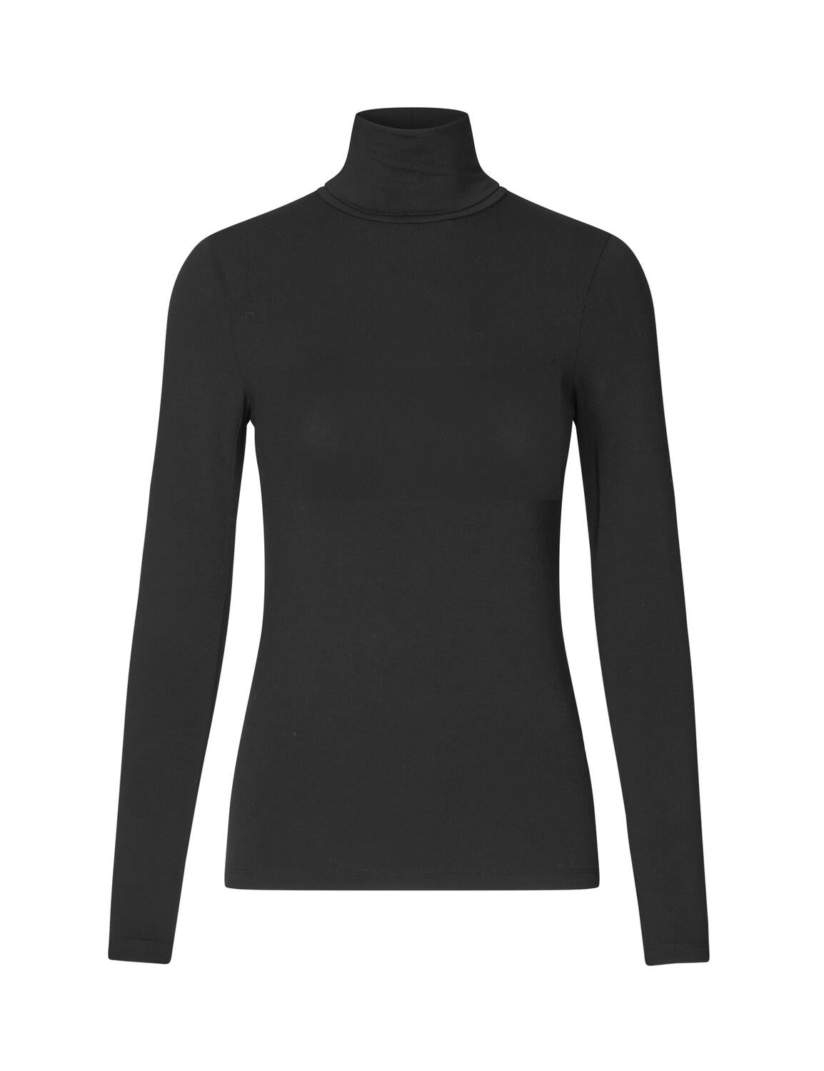 Ina basic bluse - sort