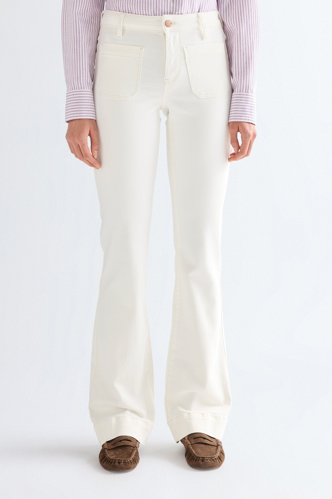 Flare jeans - Worn White