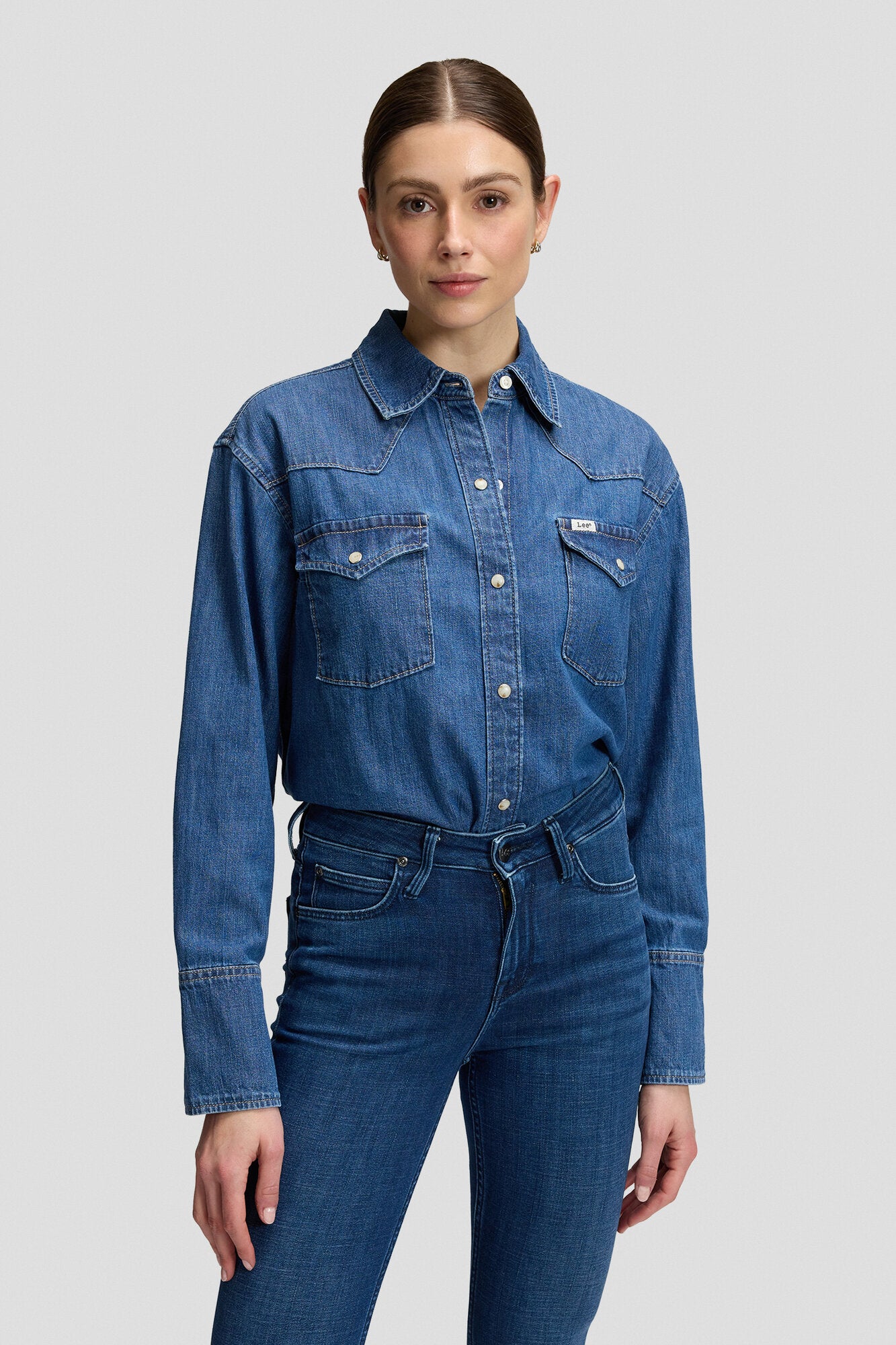 Essential Western denimskjorte - Ripe Beryy