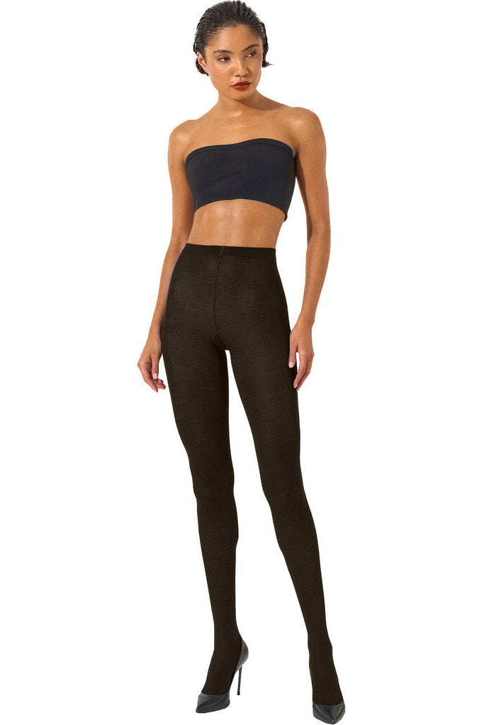 Merino uldstrømpebukser - 4826 Soft Cacao