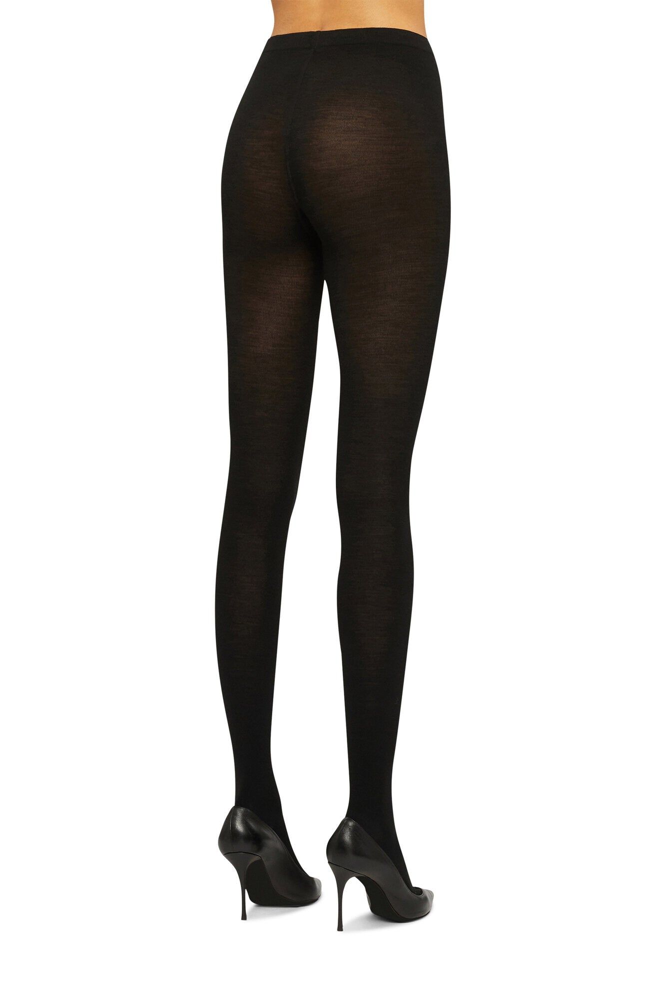 Merino strømpebukser - sort