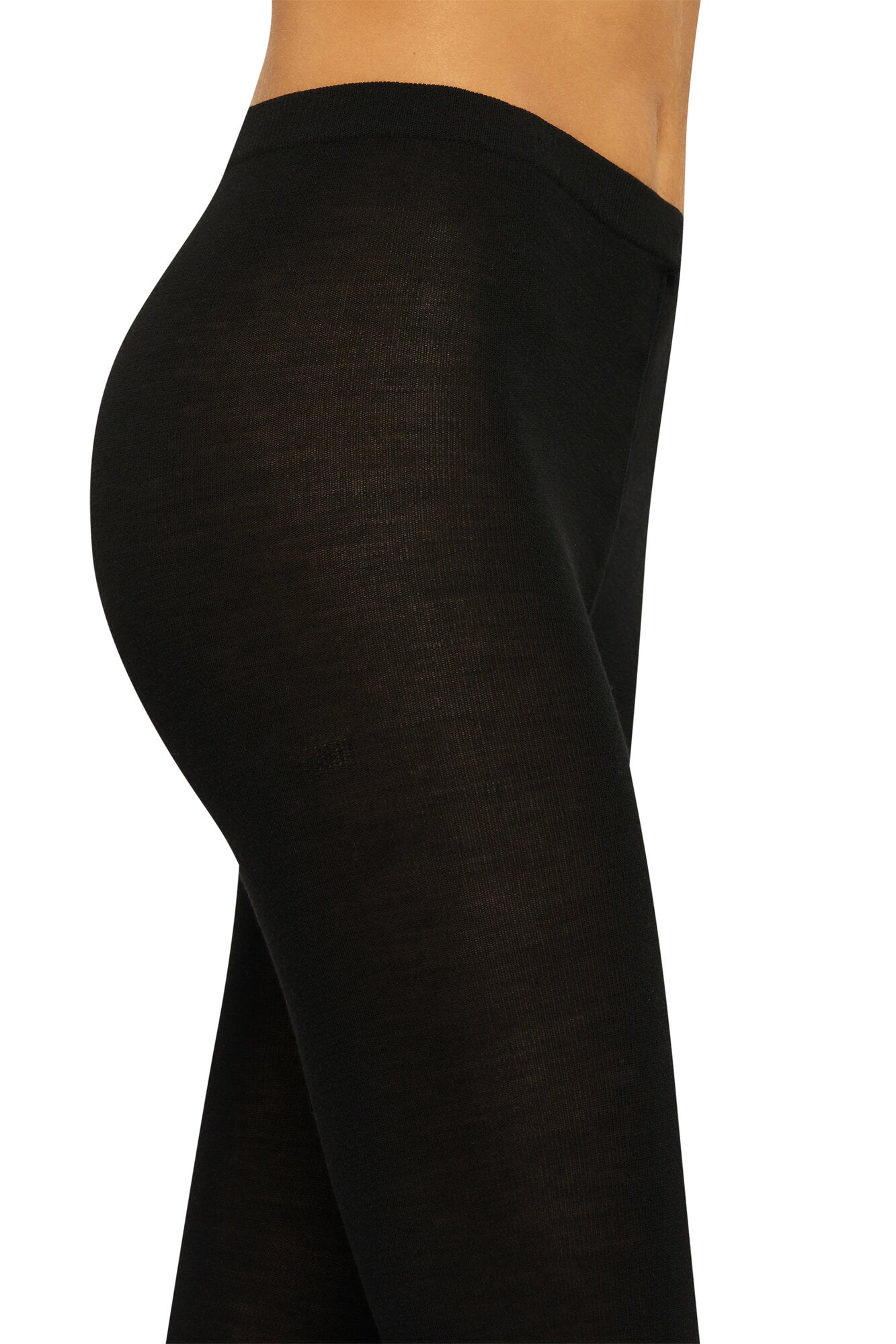 Merino strømpebukser - sort