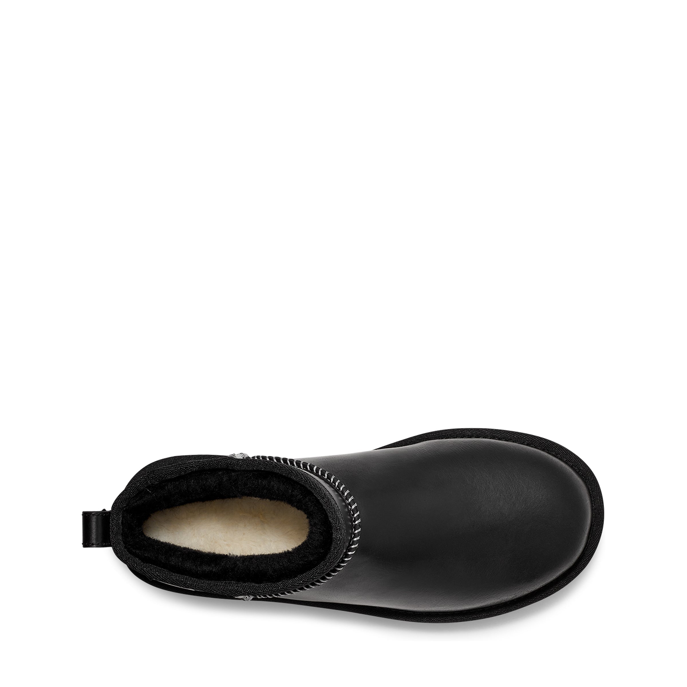 W Classic Ultra Mini læder bamsestøvle - sort