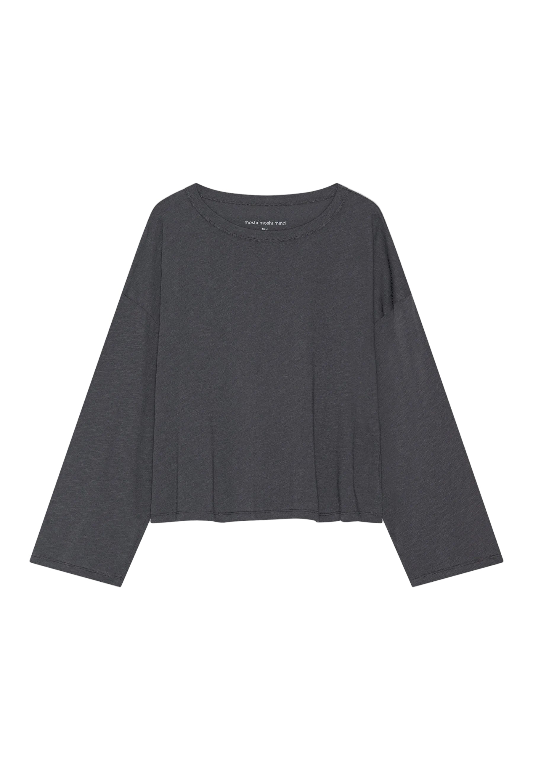 Precious langærmet t-shirt – dark grey