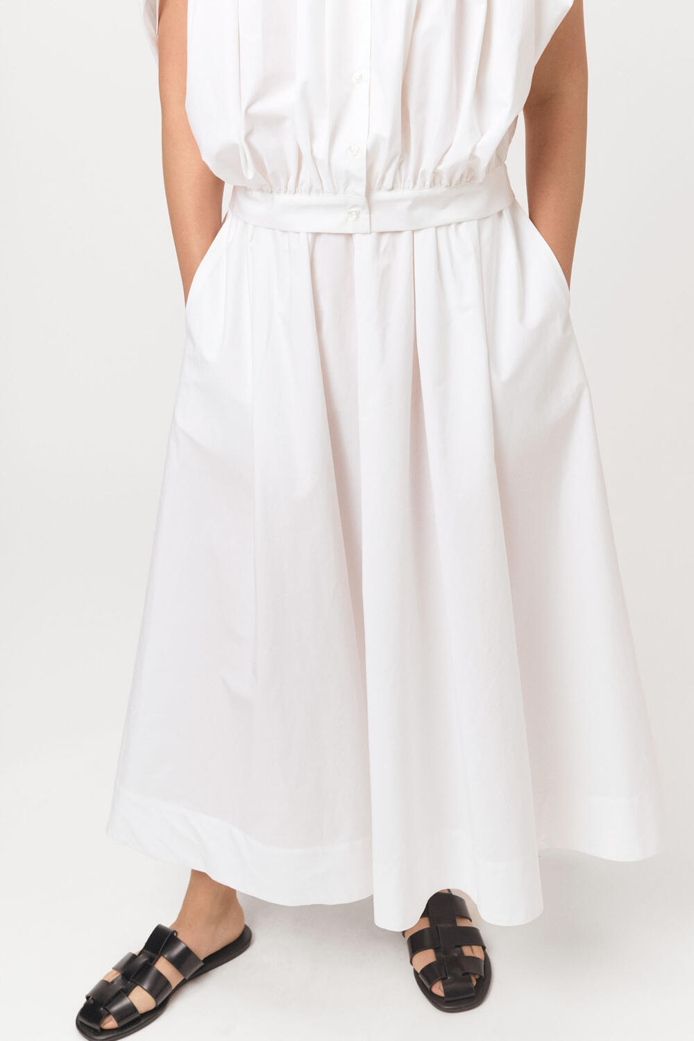 Rhea nederdel - Bright White