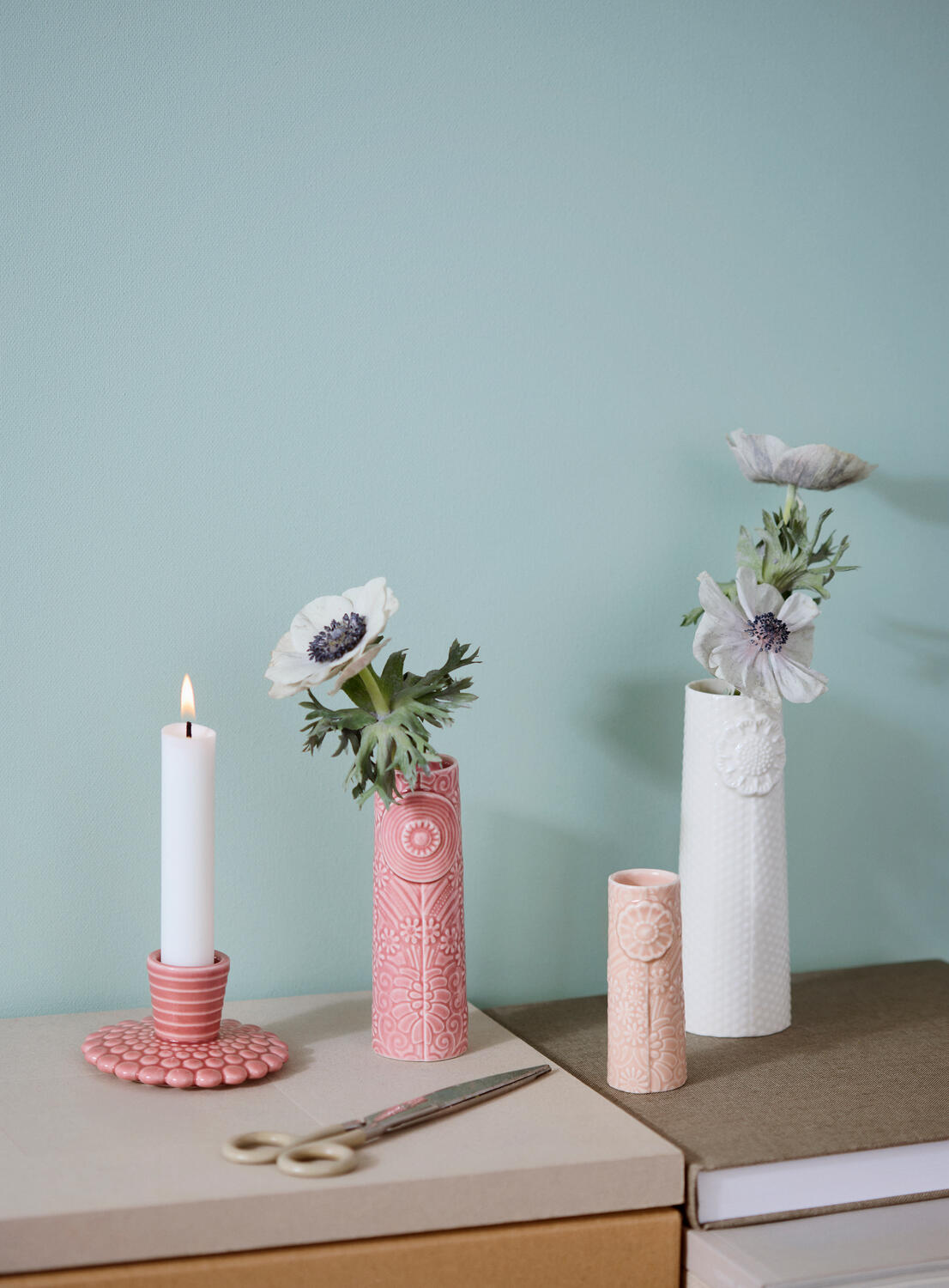 Pipanella Flock vaser, Pink Bouquet - 3 stk