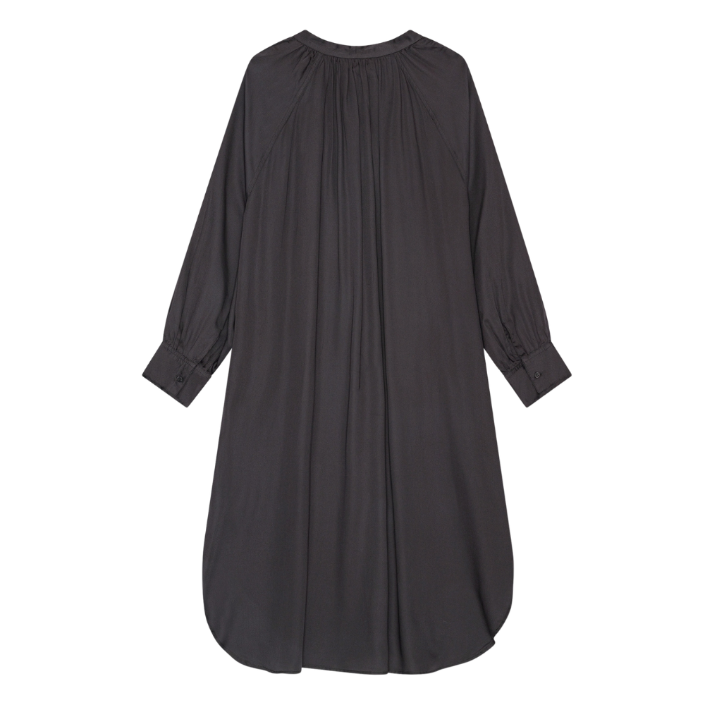 Above Silky midi kjole – Midnight Brown
