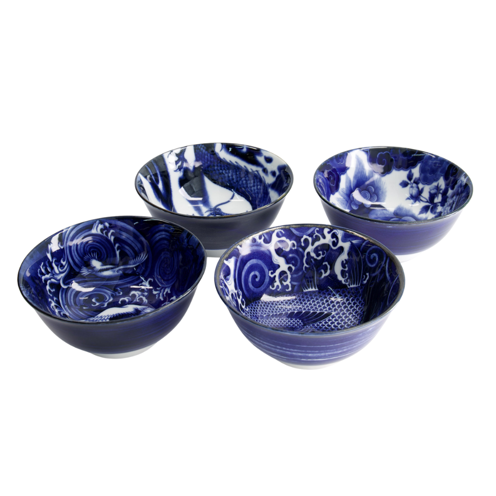 Mixed Japonism skåle gaveæske - 4 stk