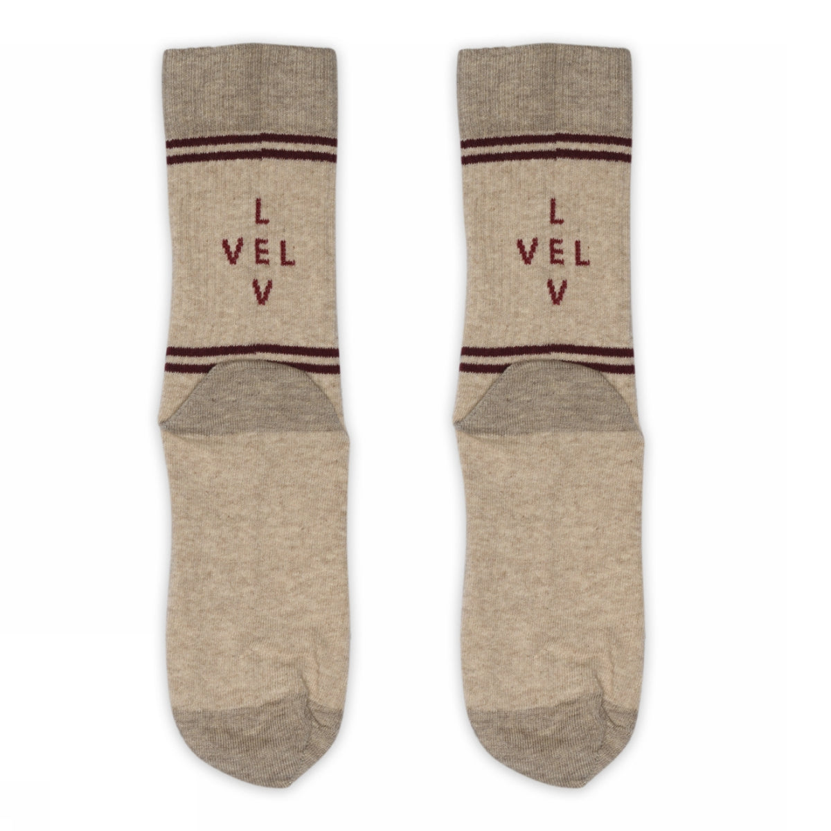 Gunnvar strømper - Beige Melange