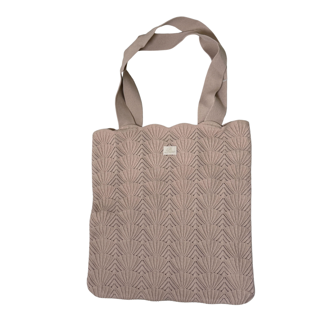 Shelly strikket taske - Oyster Pink