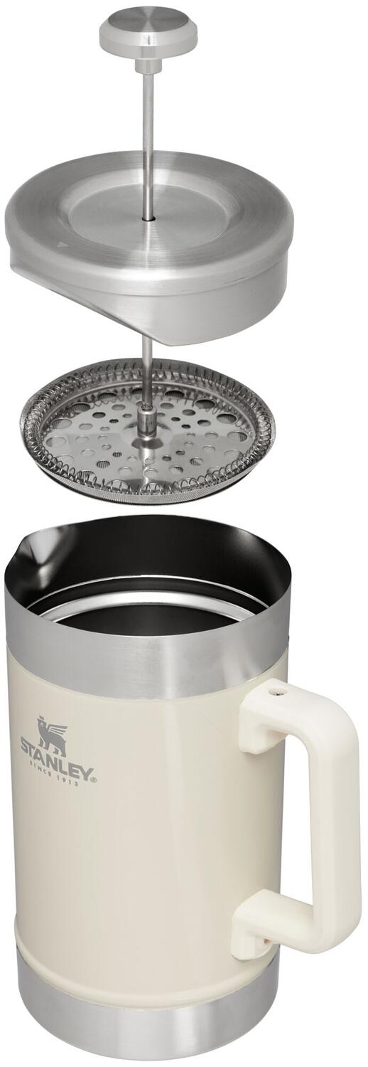 Stay-Hot French Press stempelkande, Cream Gloss - 1.4L