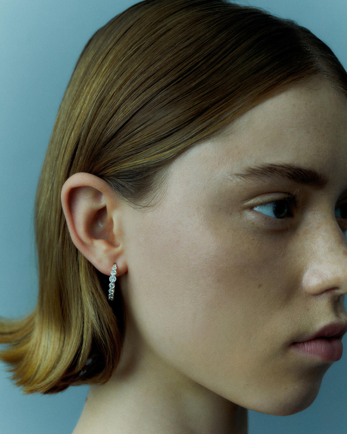 Ottilia hoops - sølv