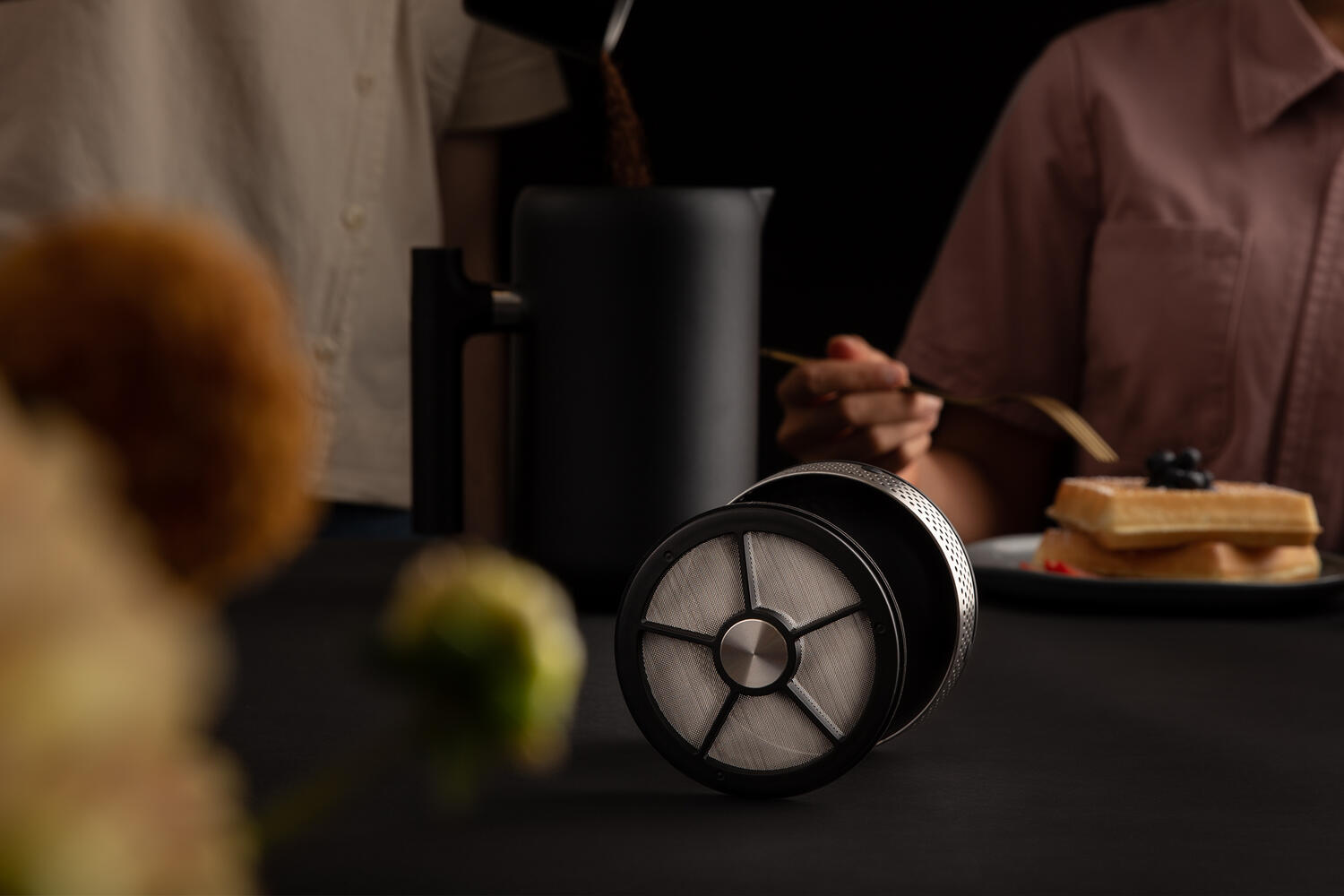 Clara French Press stempelkande, Matte Black - 709ml