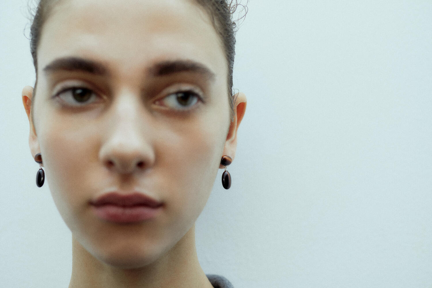 Emberly Stone øreringe - sølv