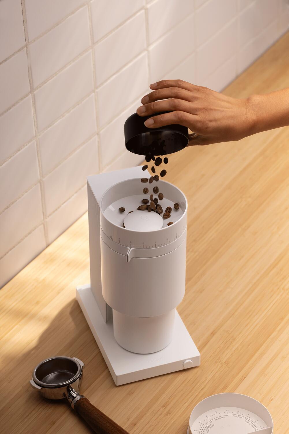 Opus Conical Burr kaffekværn - Matte White