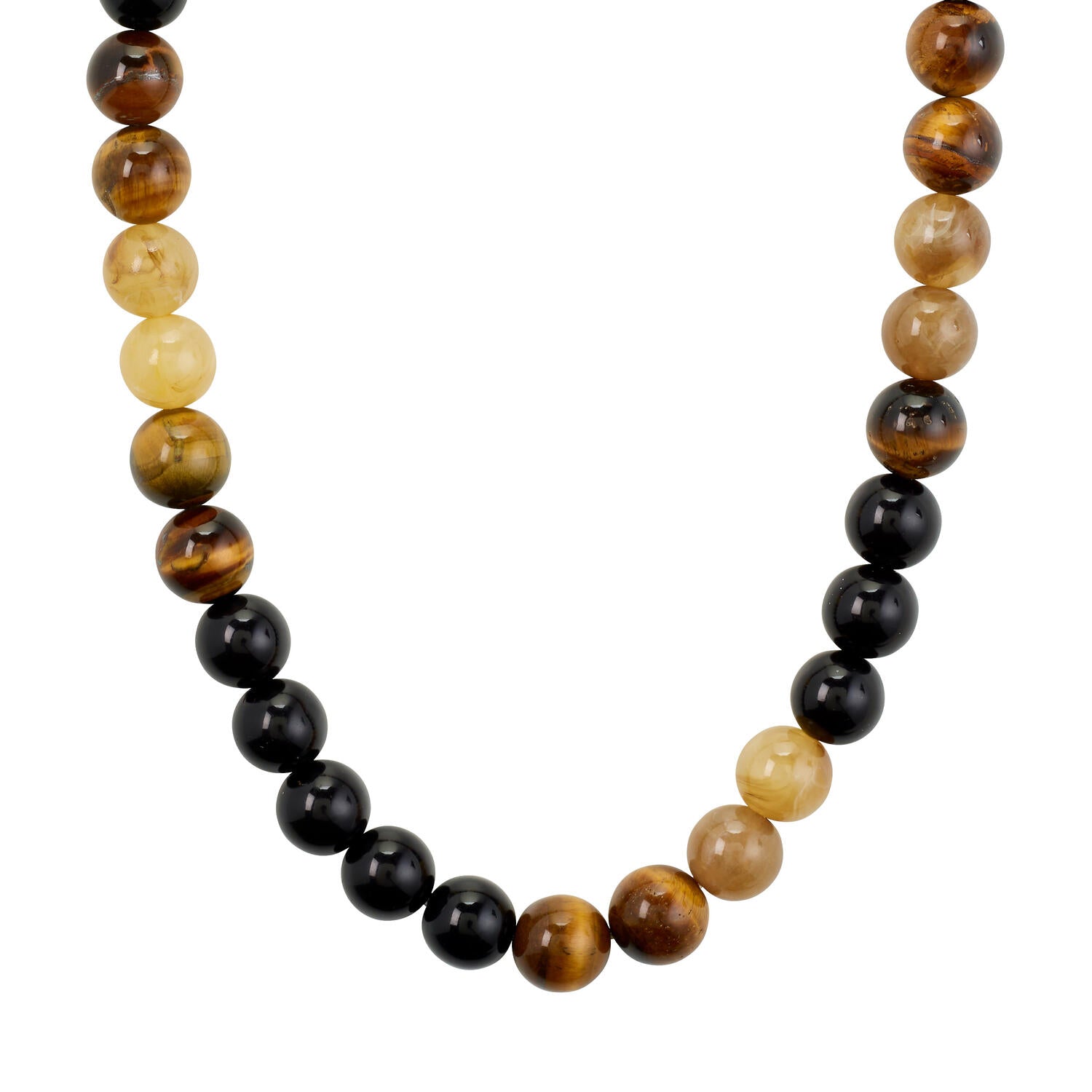 Unfold halskæde - forgyldt/brun